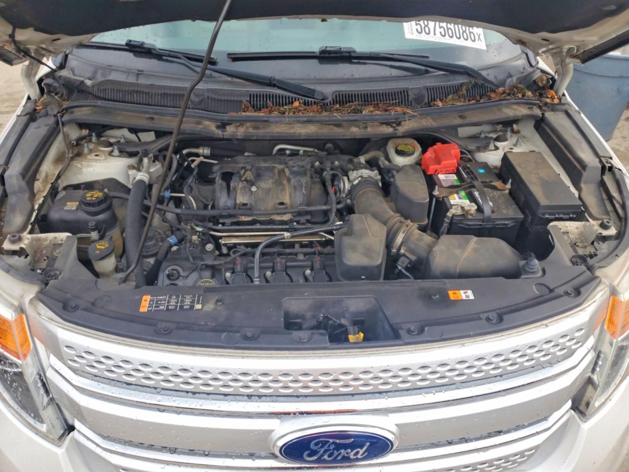 2015 Ford Explorer Xlt White vin: 1FM5K8D85FGC45550