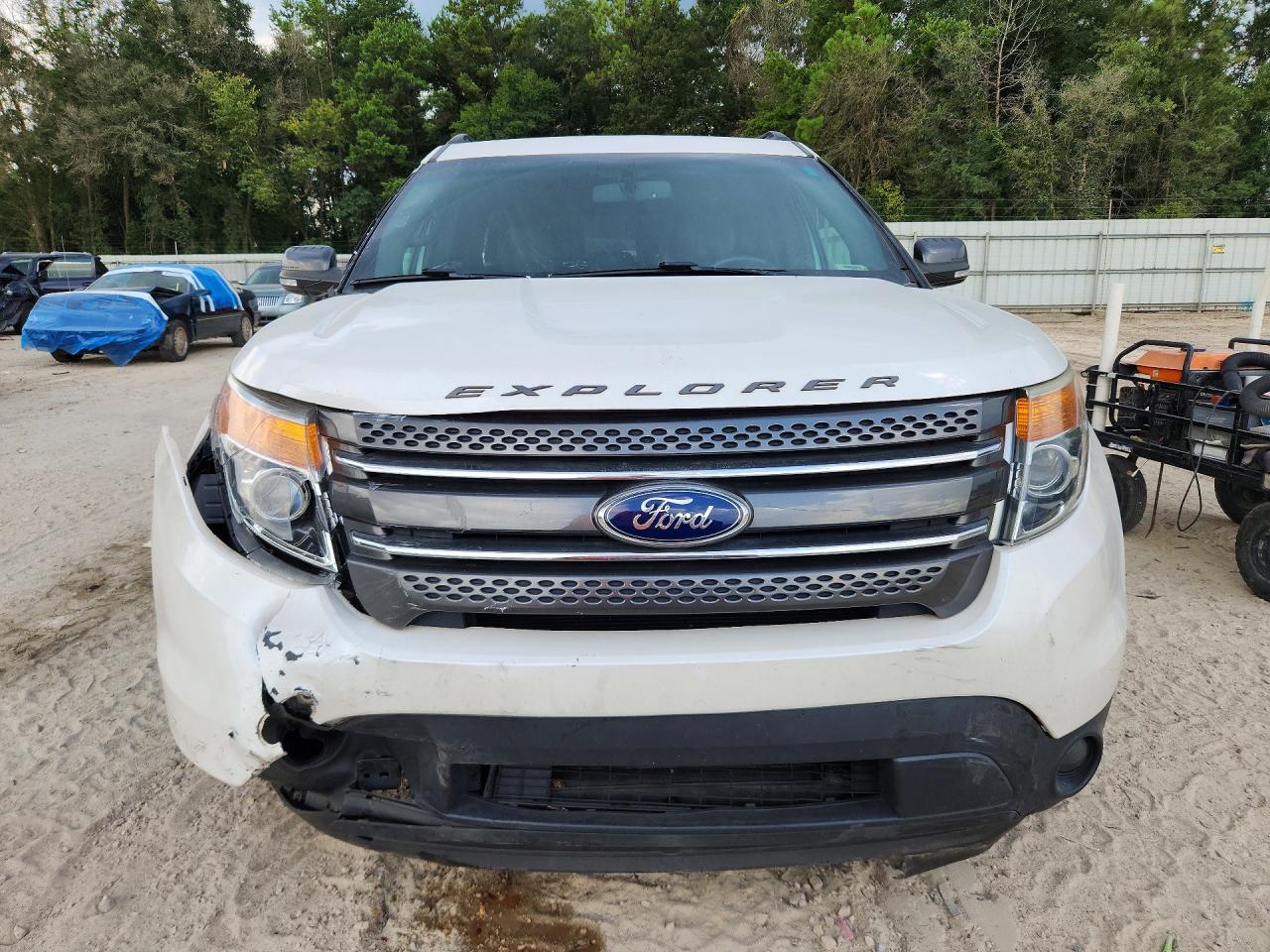 2015 Ford Explorer Xlt White vin: 1FM5K8D85FGC47685