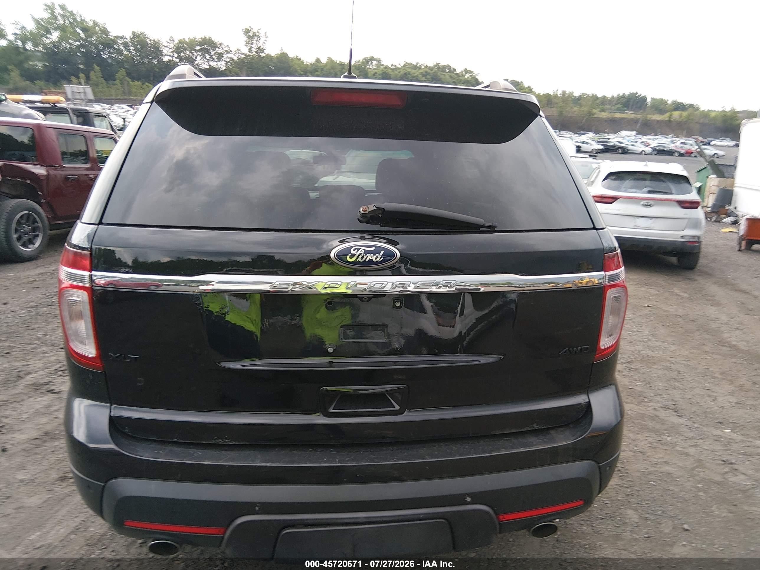 2015 Ford Explorer Xlt Black vin: 1FM5K8D85FGC55933