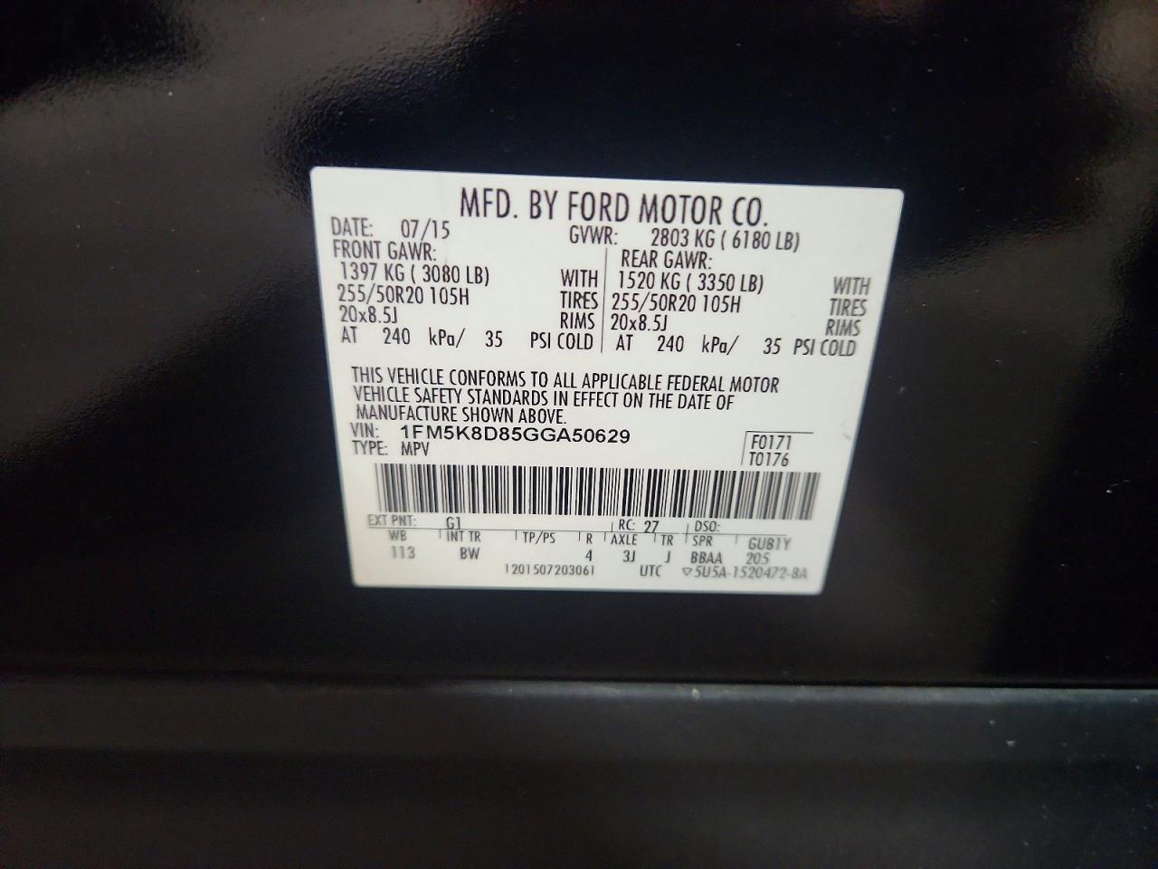 2016 Ford Explorer Xlt Black vin: 1FM5K8D85GGA50629