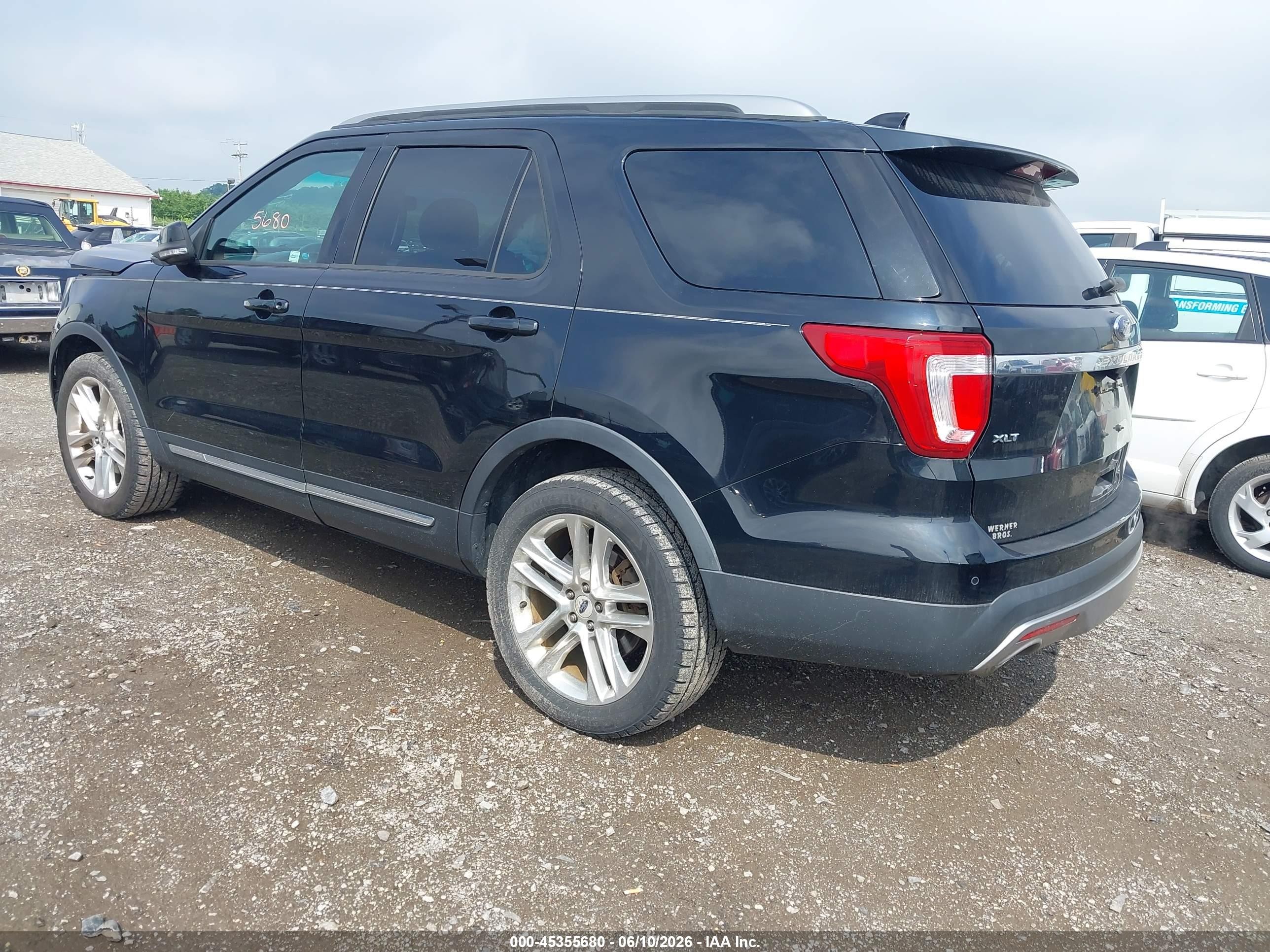 2016 Ford Explorer Xlt Black vin: 1FM5K8D85GGA63607