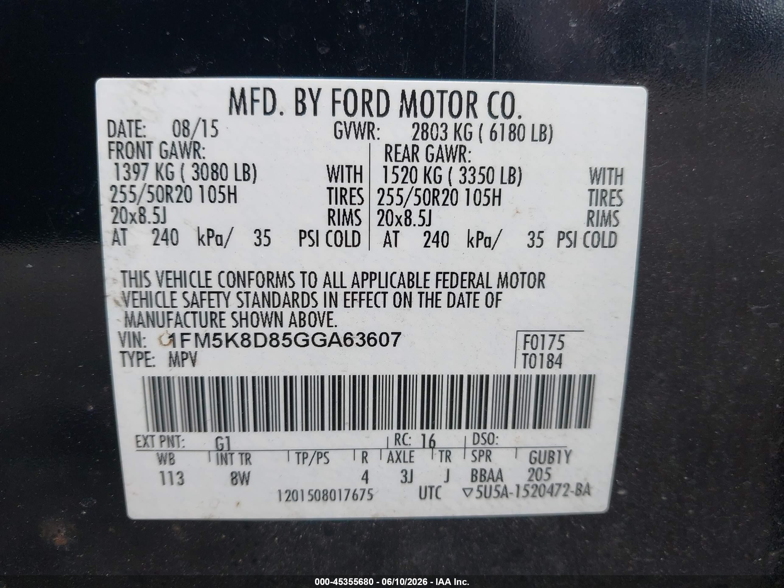 2016 Ford Explorer Xlt Black vin: 1FM5K8D85GGA63607