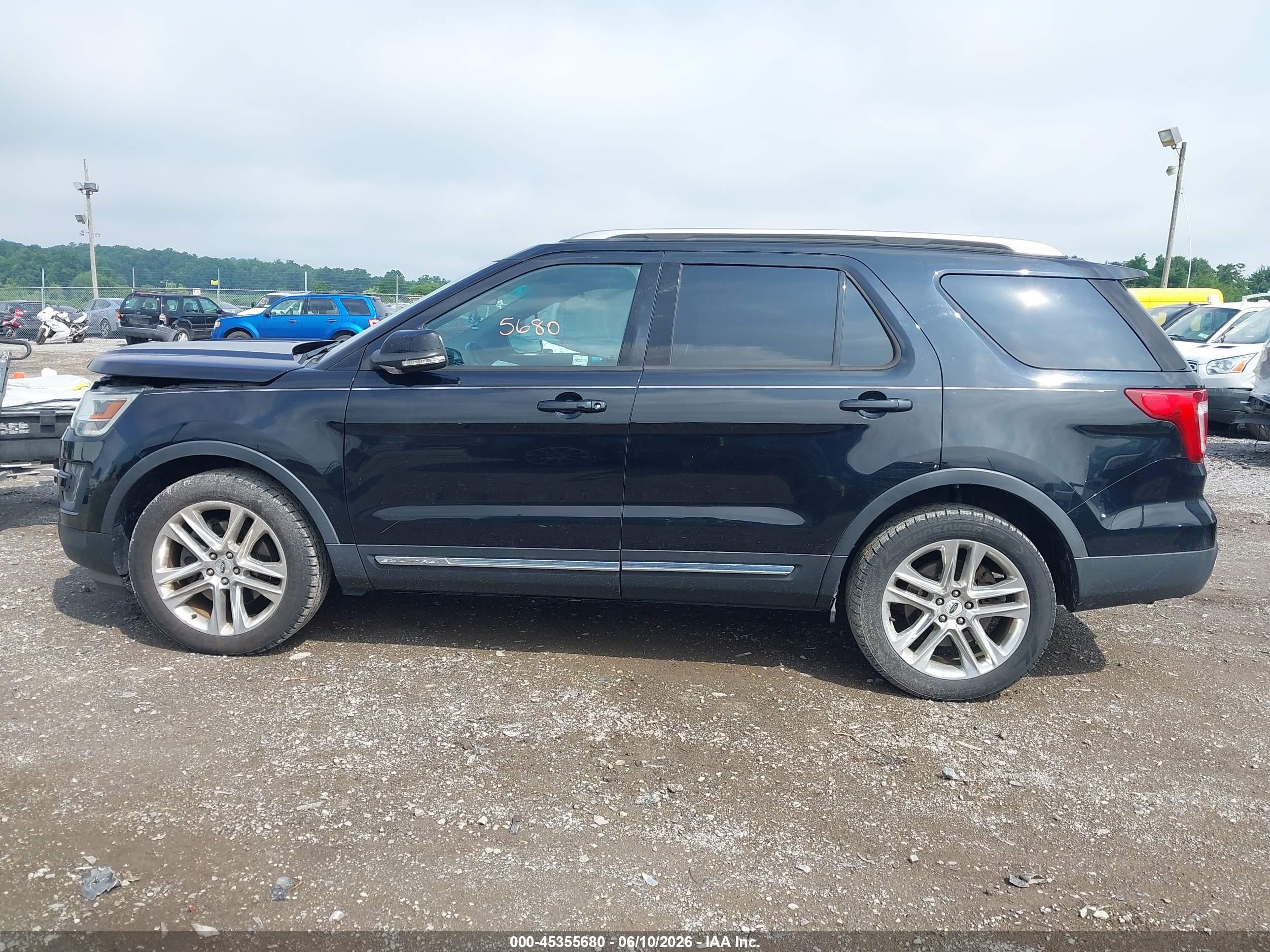 2016 Ford Explorer Xlt Black vin: 1FM5K8D85GGA63607