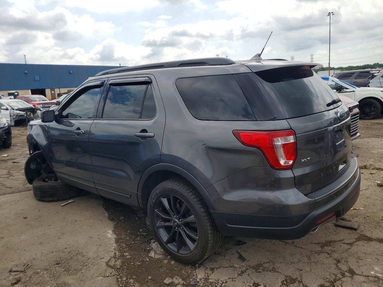 2018 Ford Explorer Xlt Gray vin: 1FM5K8D85JGC83773
