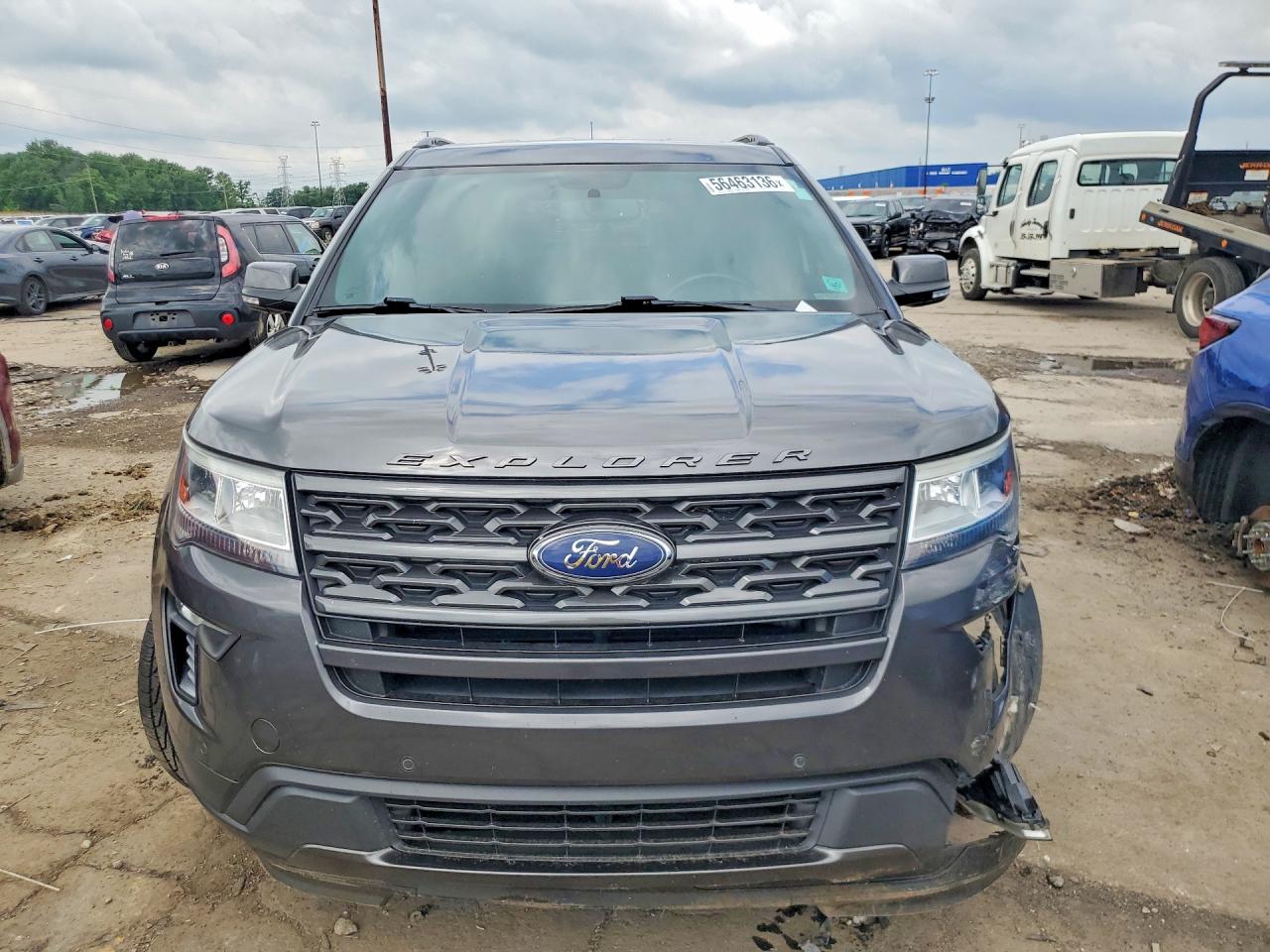 2018 Ford Explorer Xlt Gray vin: 1FM5K8D85JGC83773