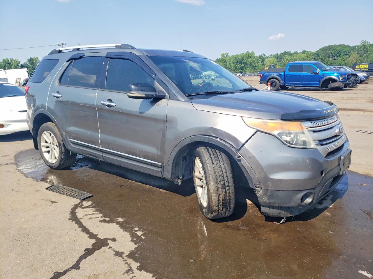 2013 Ford Explorer Xlt Gray vin: 1FM5K8D86DGA00592