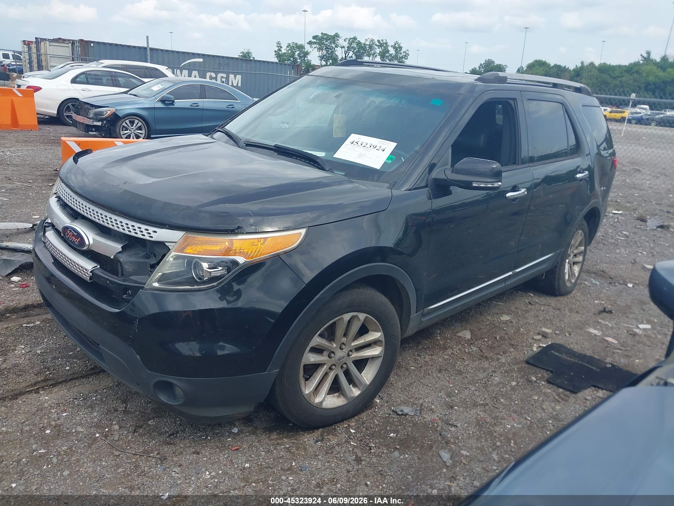 2013 Ford Explorer Xlt Black vin: 1FM5K8D86DGA07039