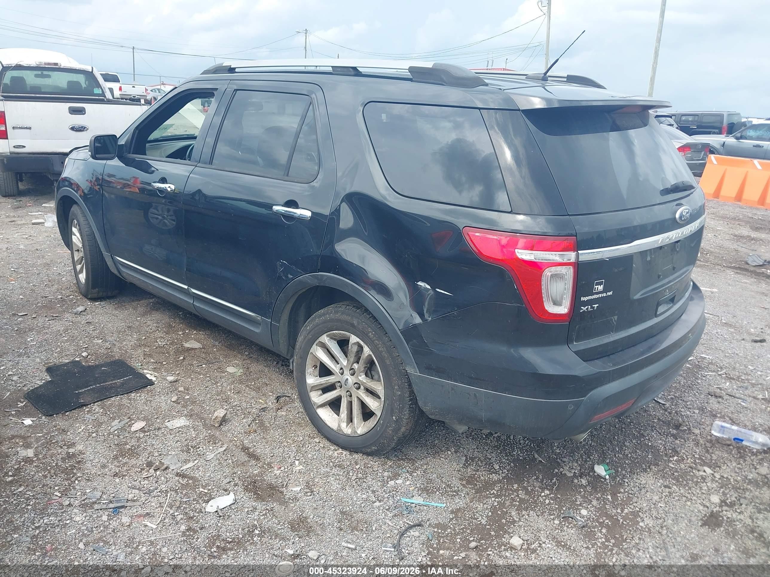 2013 Ford Explorer Xlt Black vin: 1FM5K8D86DGA07039