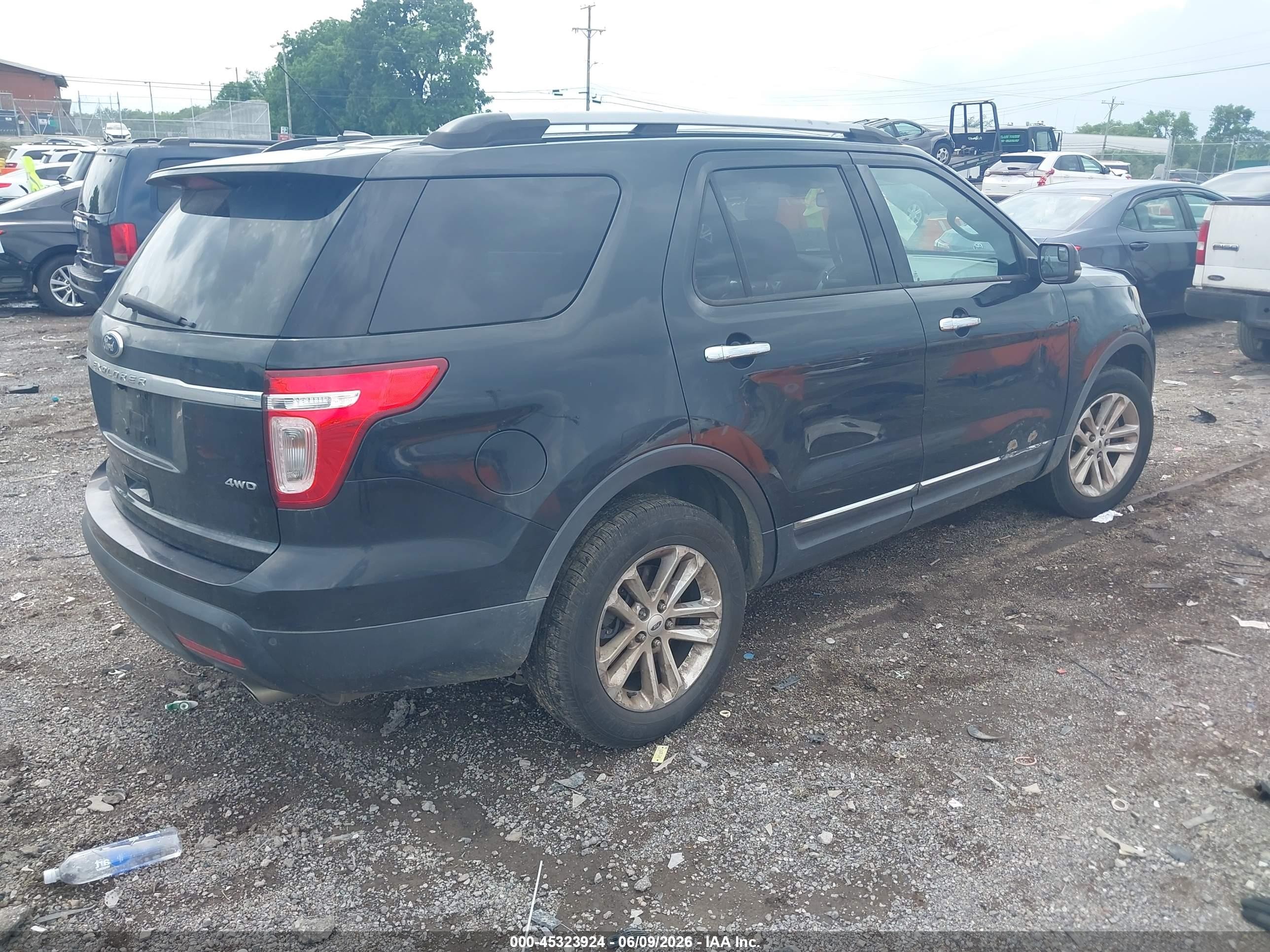 2013 Ford Explorer Xlt Black vin: 1FM5K8D86DGA07039