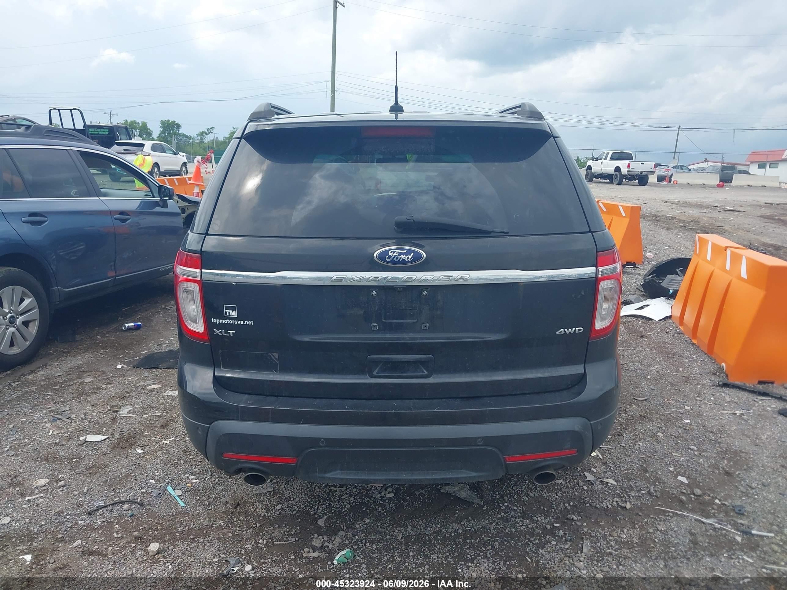 2013 Ford Explorer Xlt Black vin: 1FM5K8D86DGA07039