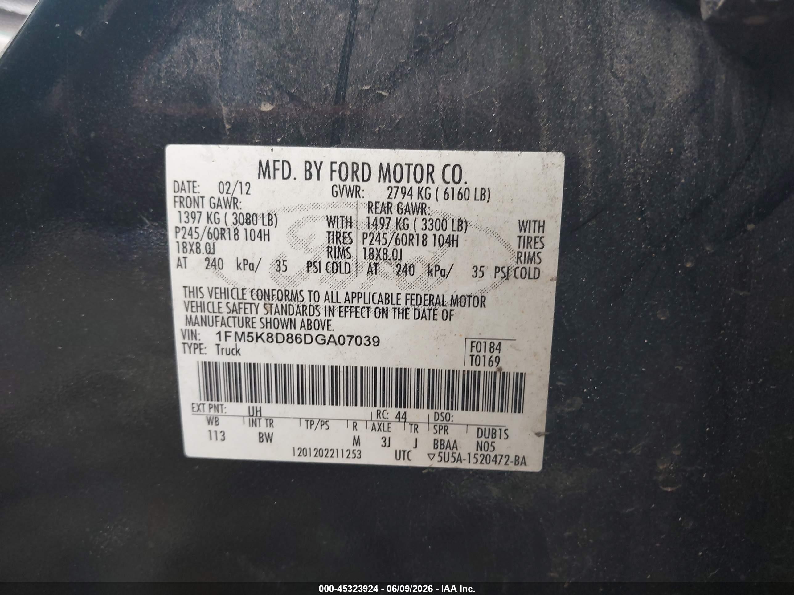 2013 Ford Explorer Xlt Black vin: 1FM5K8D86DGA07039