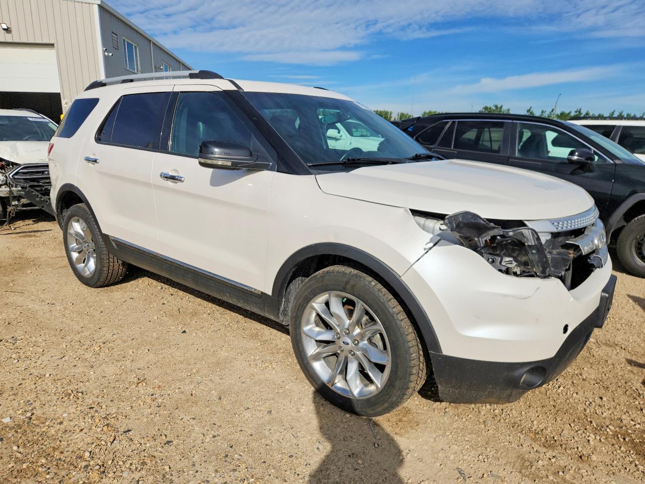 2013 Ford Explorer Xlt White vin: 1FM5K8D86DGA09437