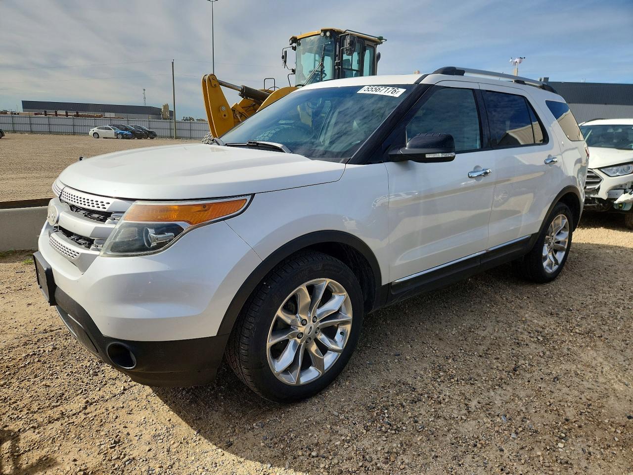 2013 Ford Explorer Xlt White vin: 1FM5K8D86DGA09437