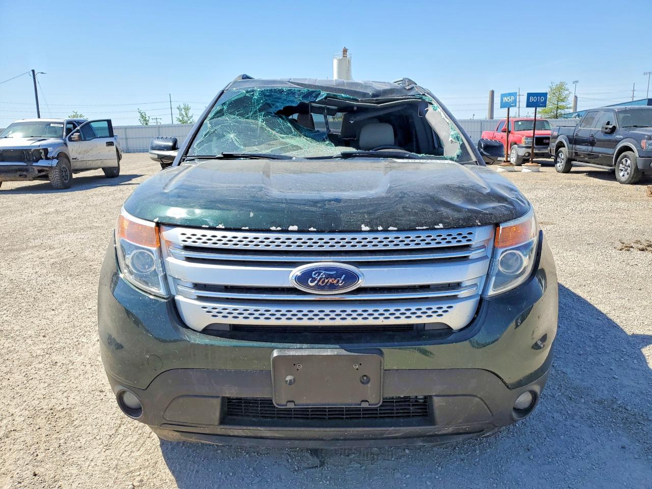 2013 Ford Explorer Xlt Green vin: 1FM5K8D86DGA12287