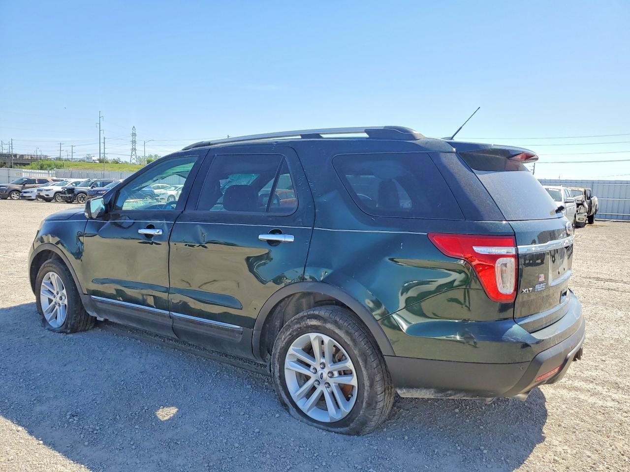 2013 Ford Explorer Xlt Green vin: 1FM5K8D86DGA12287