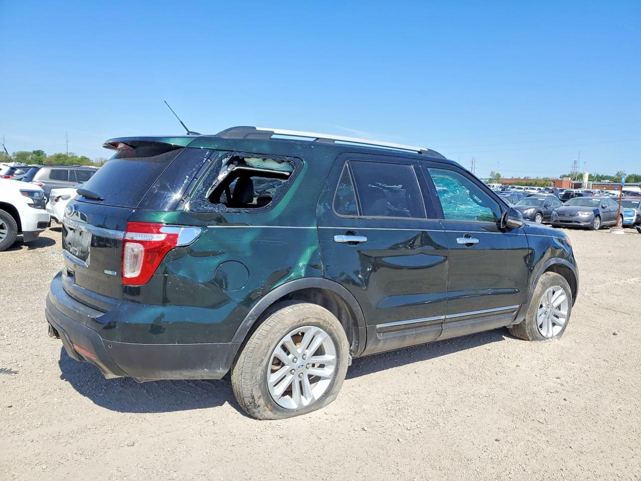 2013 Ford Explorer Xlt Green vin: 1FM5K8D86DGA12287