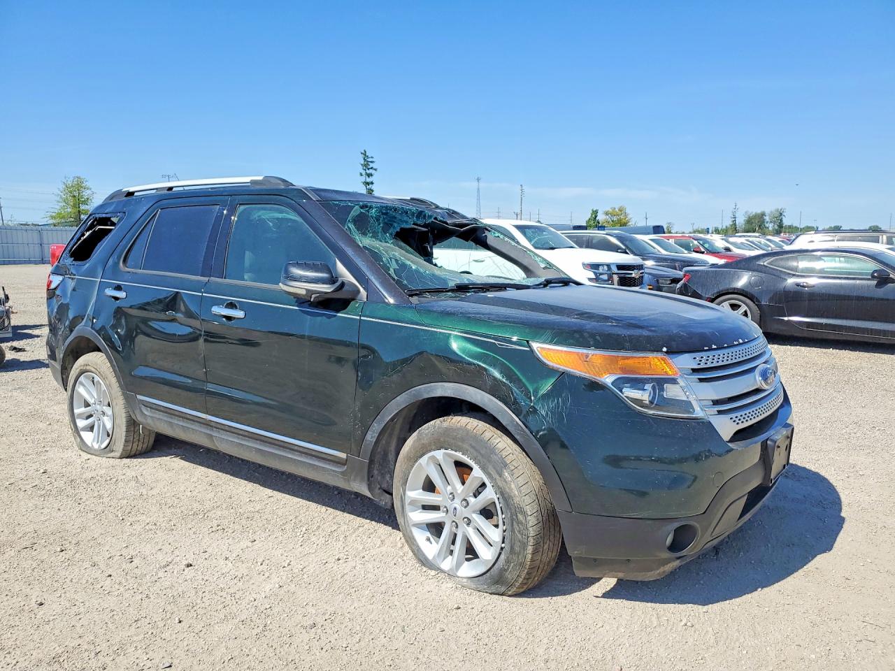 2013 Ford Explorer Xlt Green vin: 1FM5K8D86DGA12287