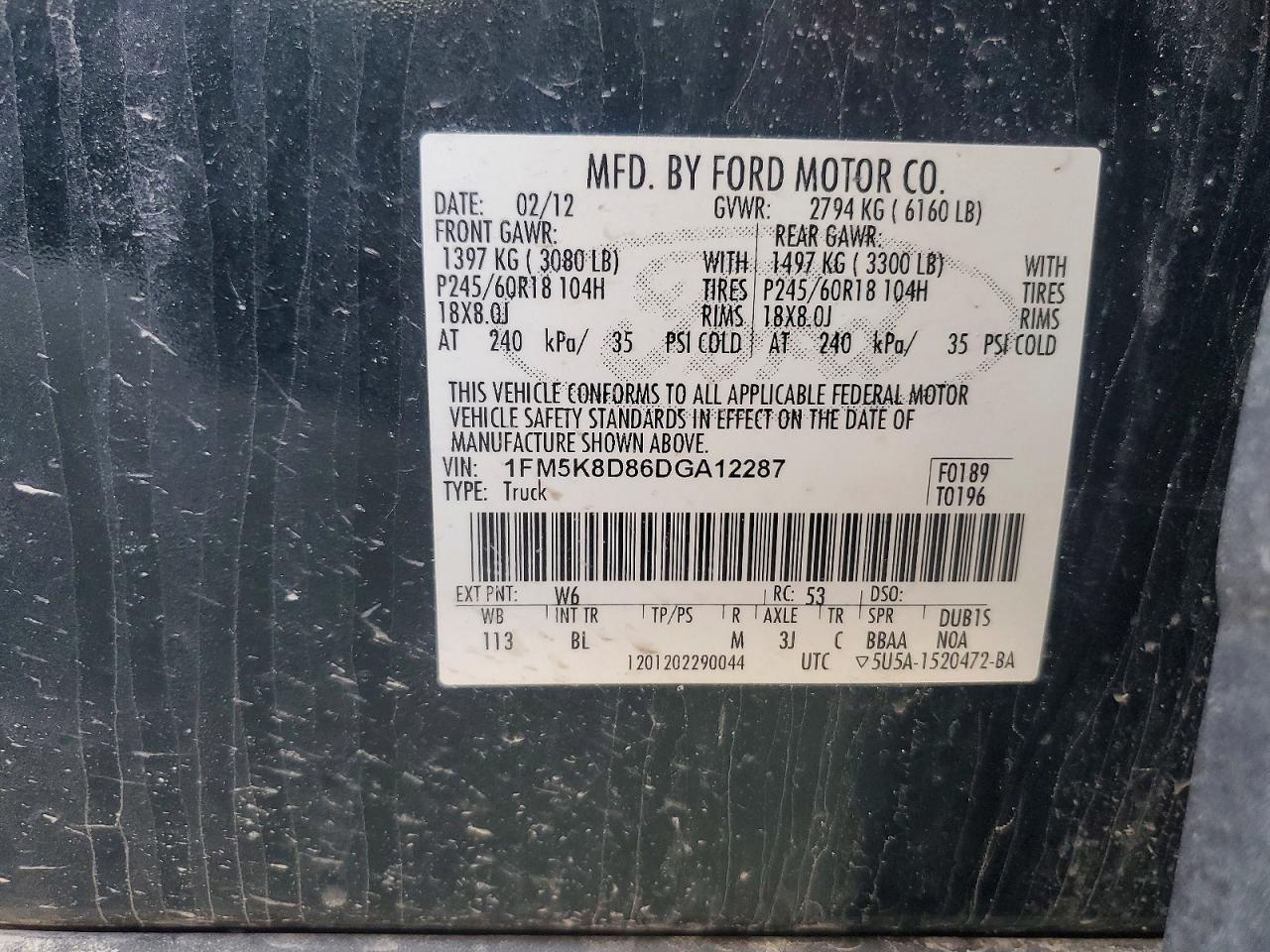 2013 Ford Explorer Xlt Green vin: 1FM5K8D86DGA12287