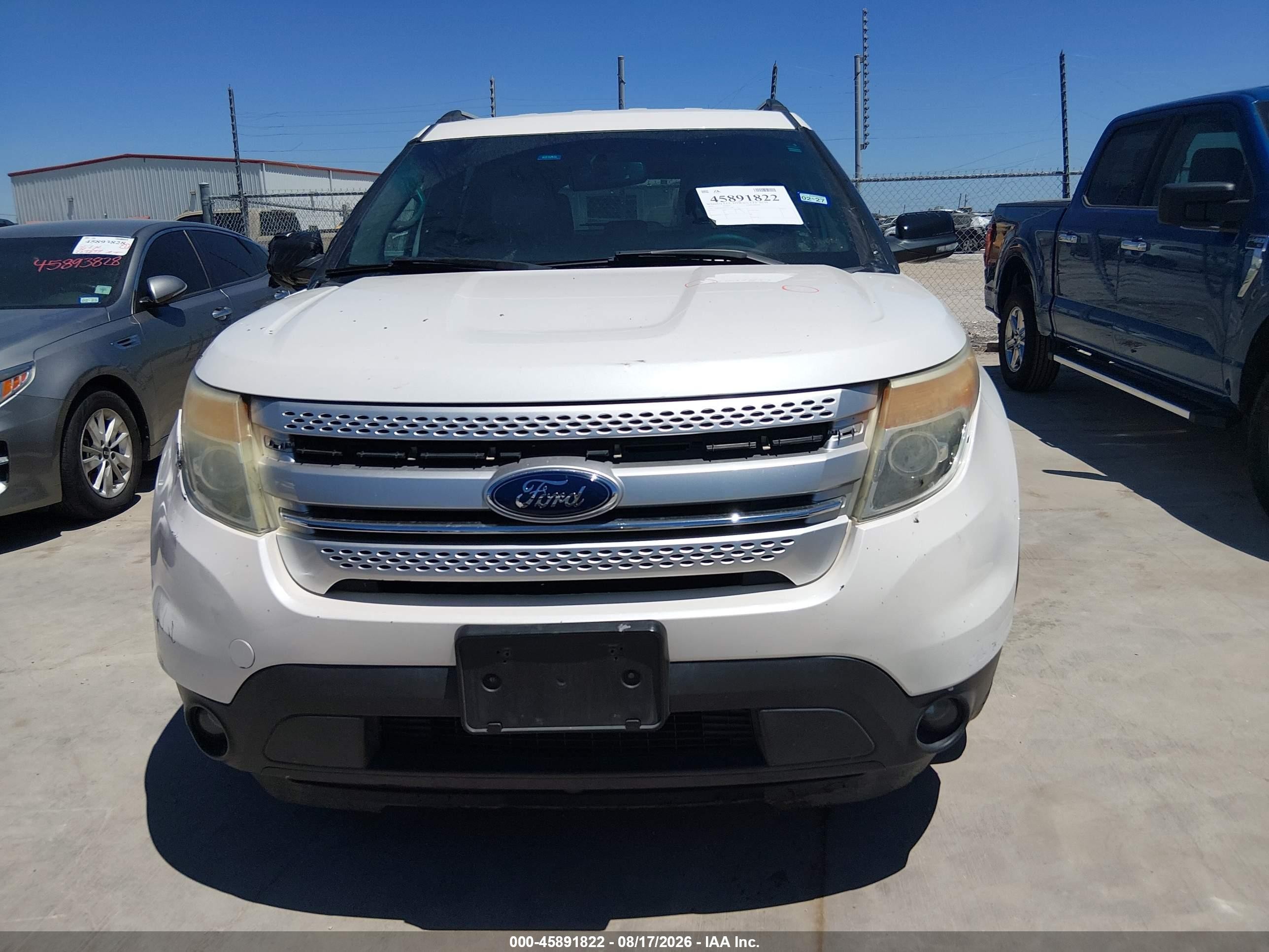 2013 Ford Explorer Xlt White vin: 1FM5K8D86DGA13987