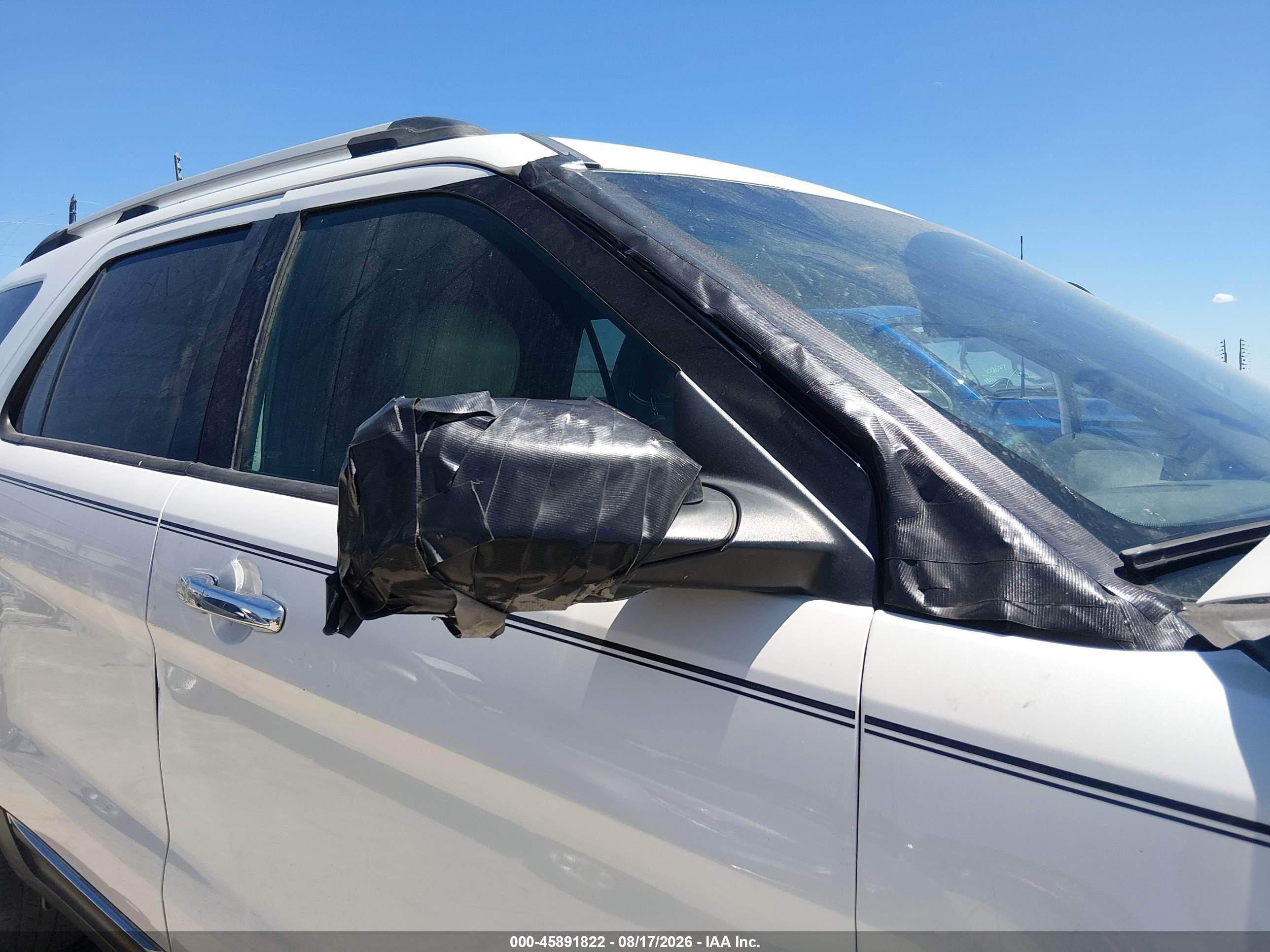 2013 Ford Explorer Xlt White vin: 1FM5K8D86DGA13987