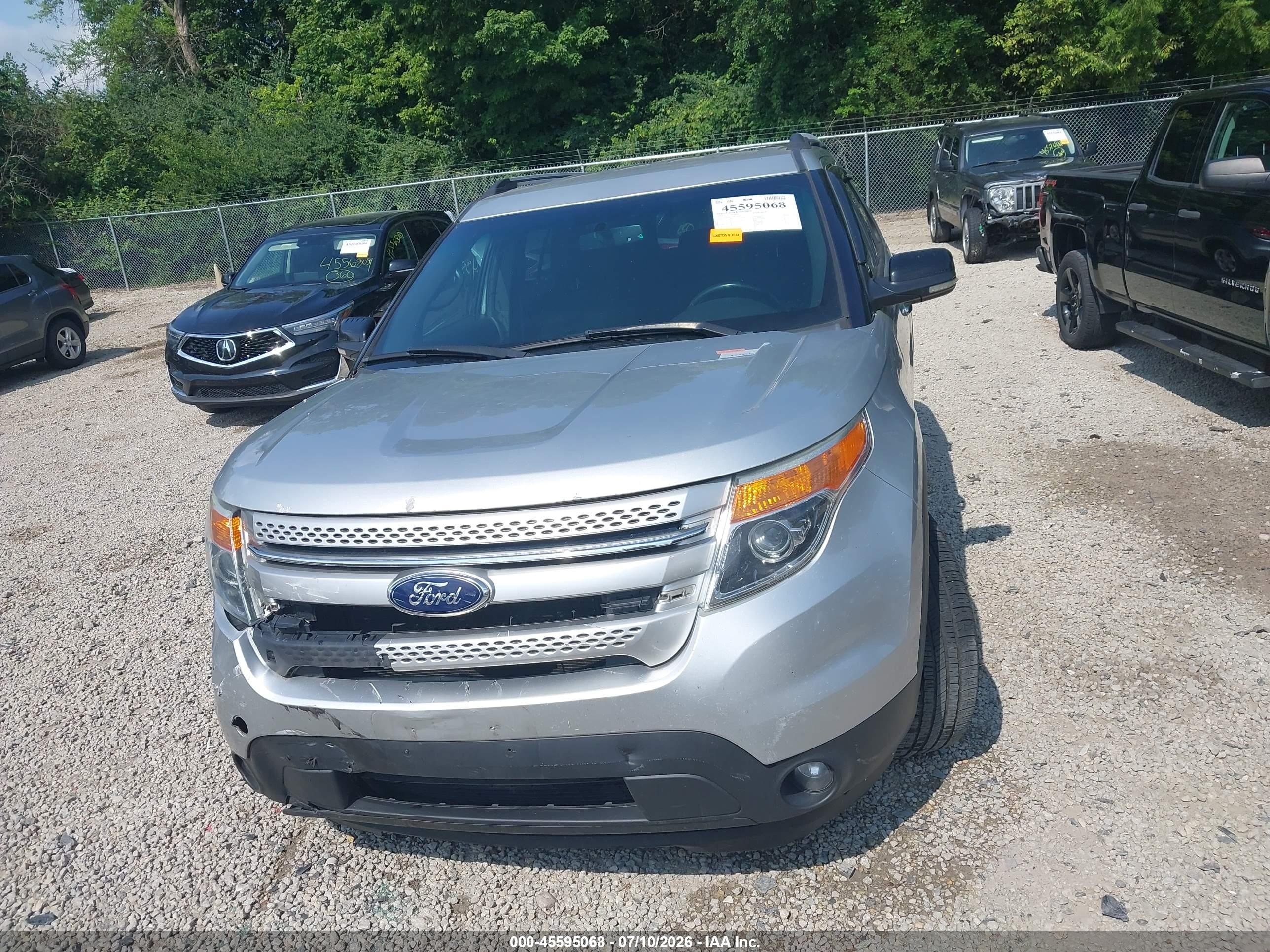 2013 Ford Explorer Xlt Silver vin: 1FM5K8D86DGA50683
