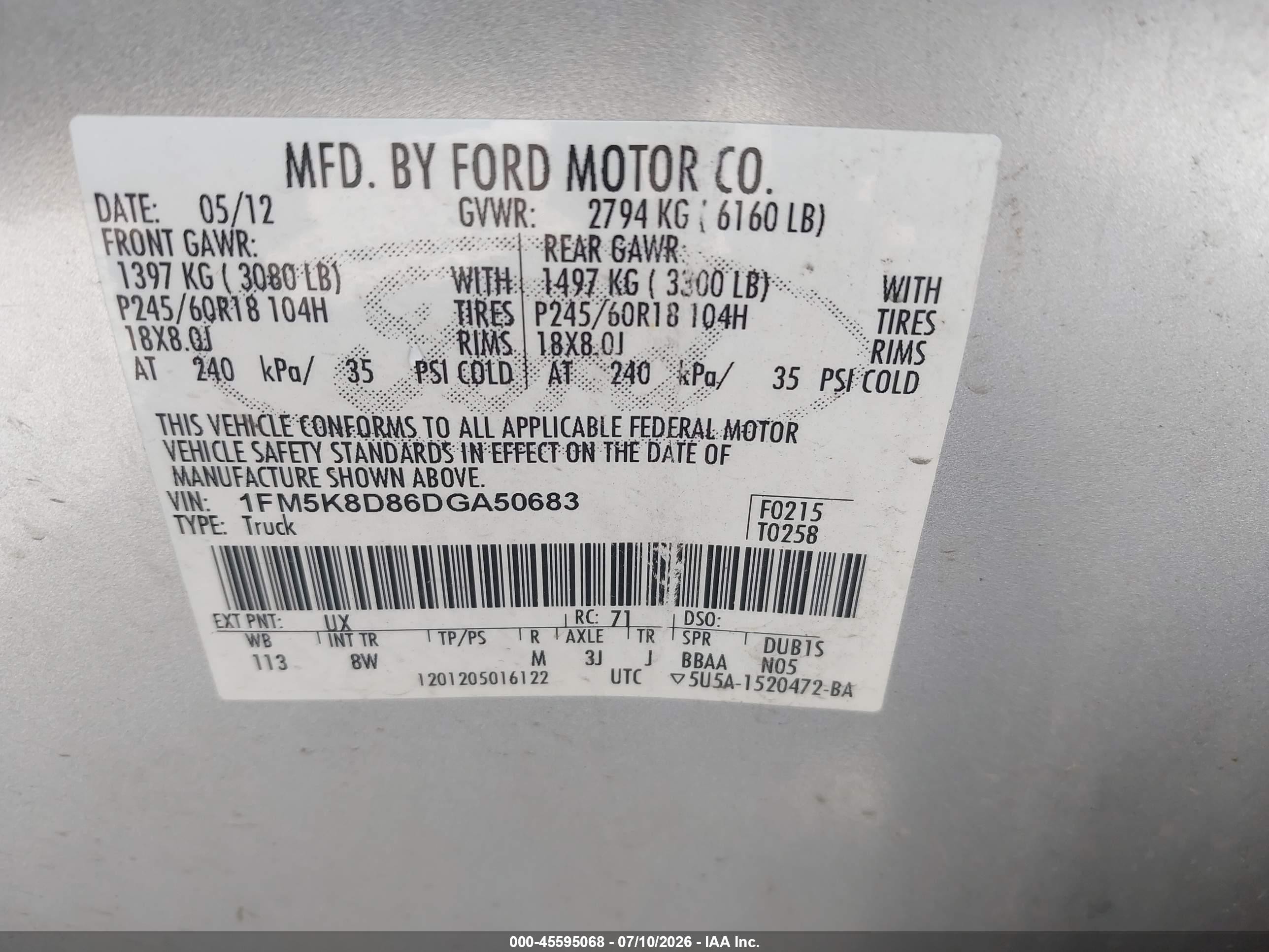 2013 Ford Explorer Xlt Silver vin: 1FM5K8D86DGA50683