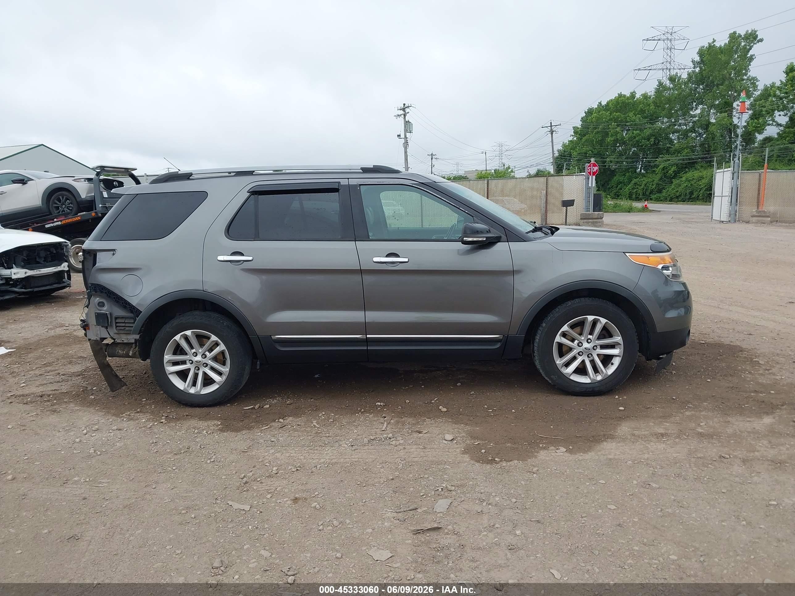 2013 Ford Explorer Xlt Gray vin: 1FM5K8D86DGA57455