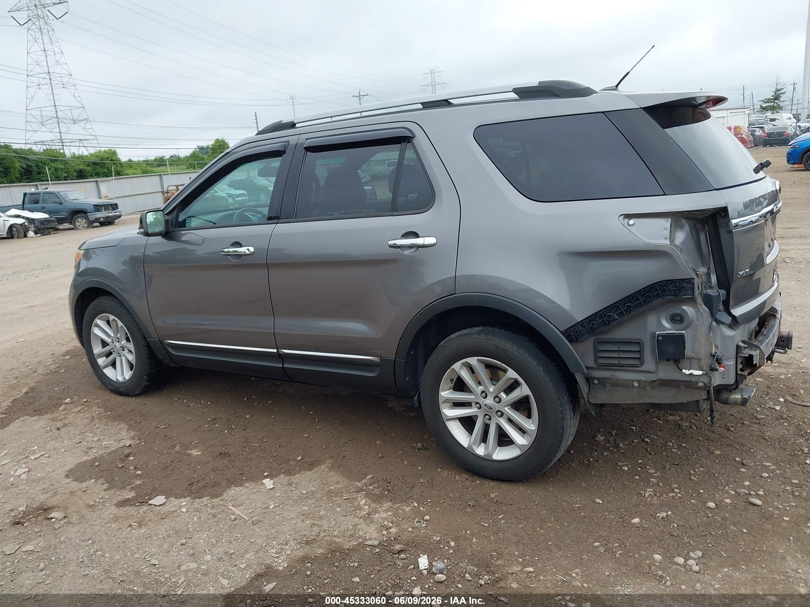 2013 Ford Explorer Xlt Gray vin: 1FM5K8D86DGA57455