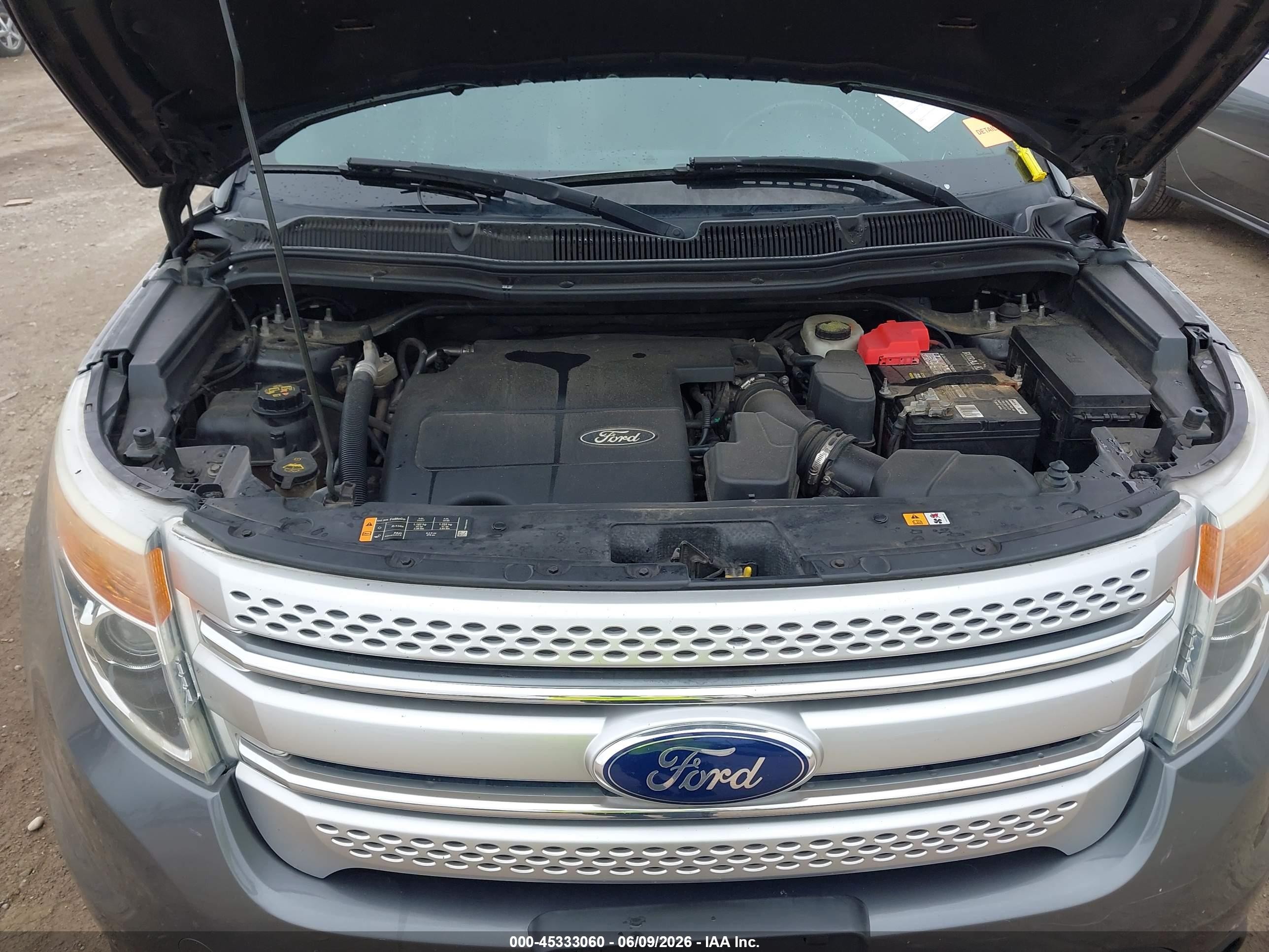 2013 Ford Explorer Xlt Gray vin: 1FM5K8D86DGA57455