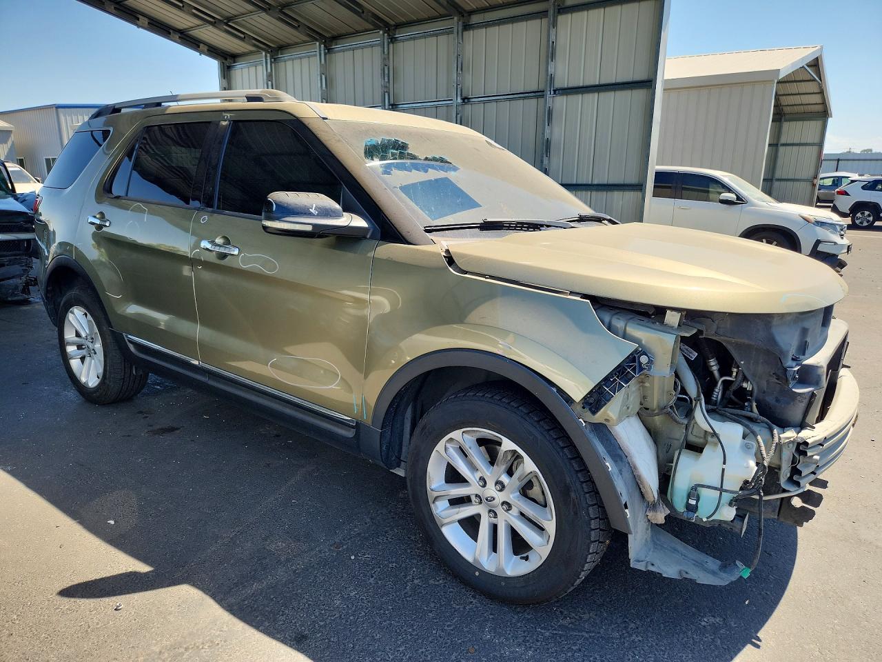 2013 Ford Explorer Xlt Green vin: 1FM5K8D86DGA76538