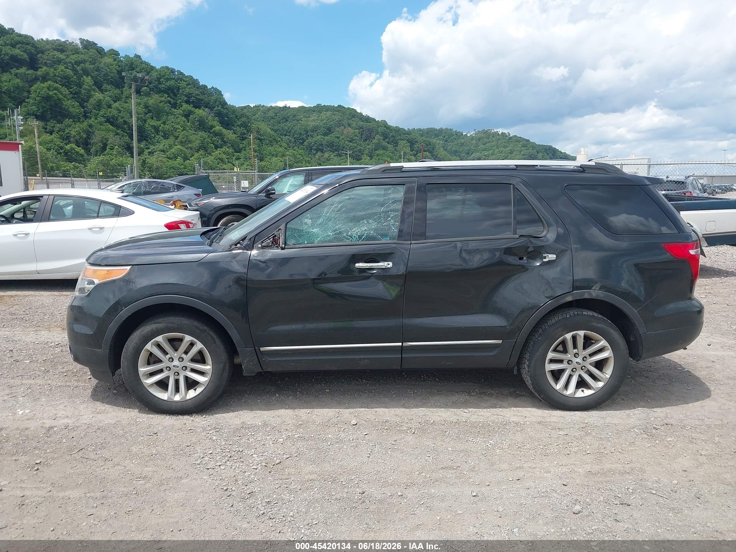 2013 Ford Explorer Xlt Black vin: 1FM5K8D86DGA78516