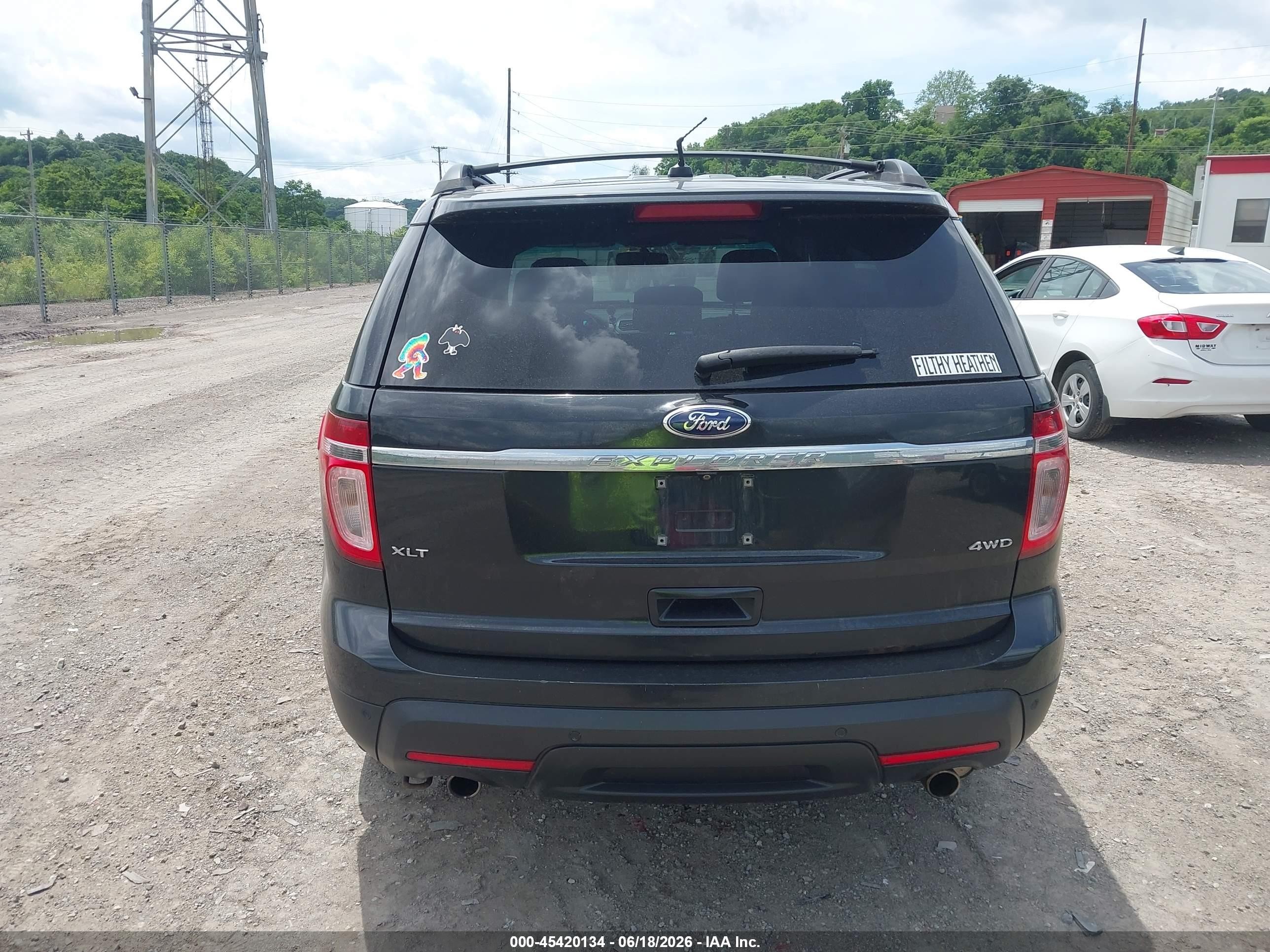 2013 Ford Explorer Xlt Black vin: 1FM5K8D86DGA78516