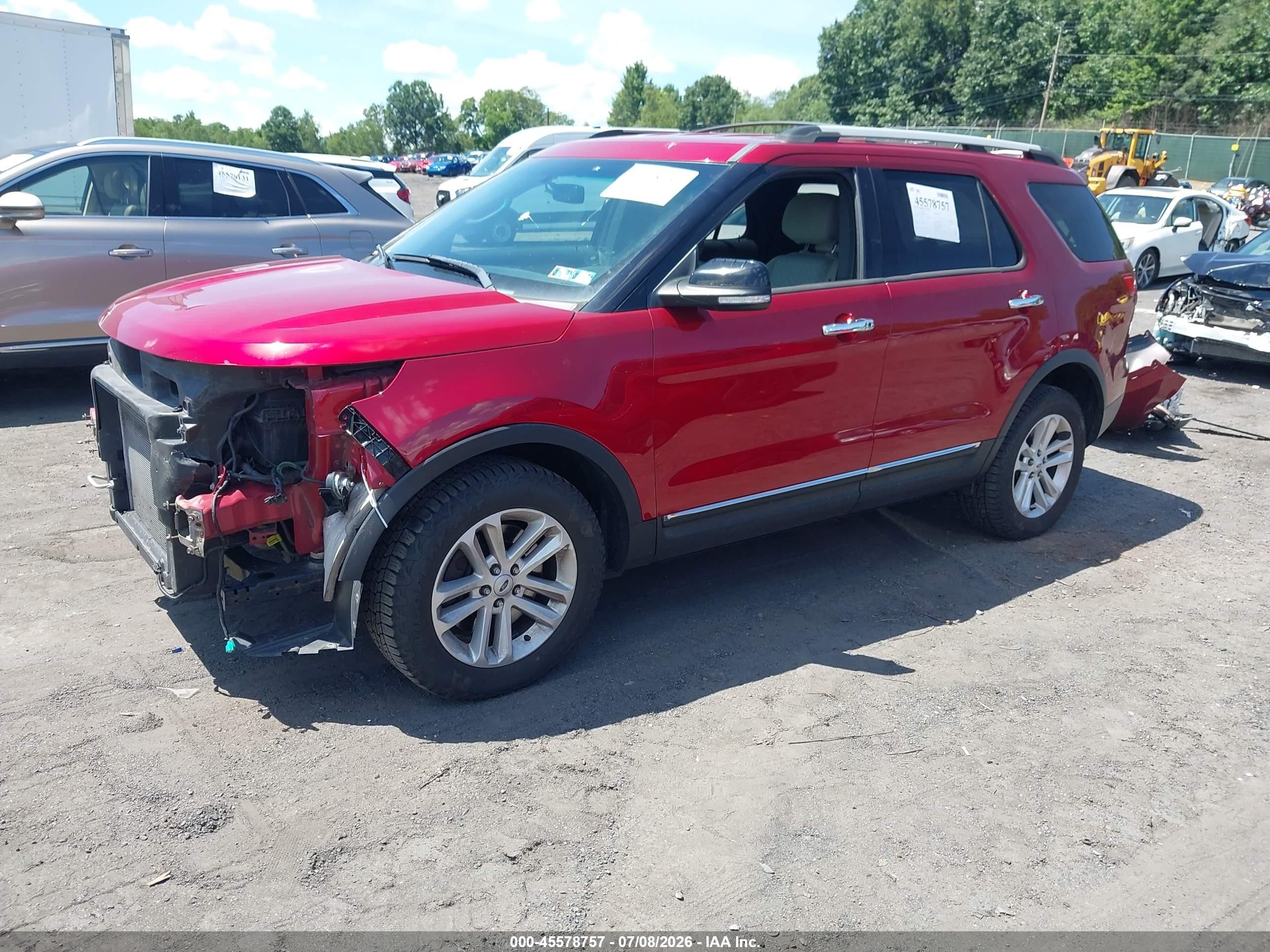 2013 Ford Explorer Xlt Красный vin: 1FM5K8D86DGC09105