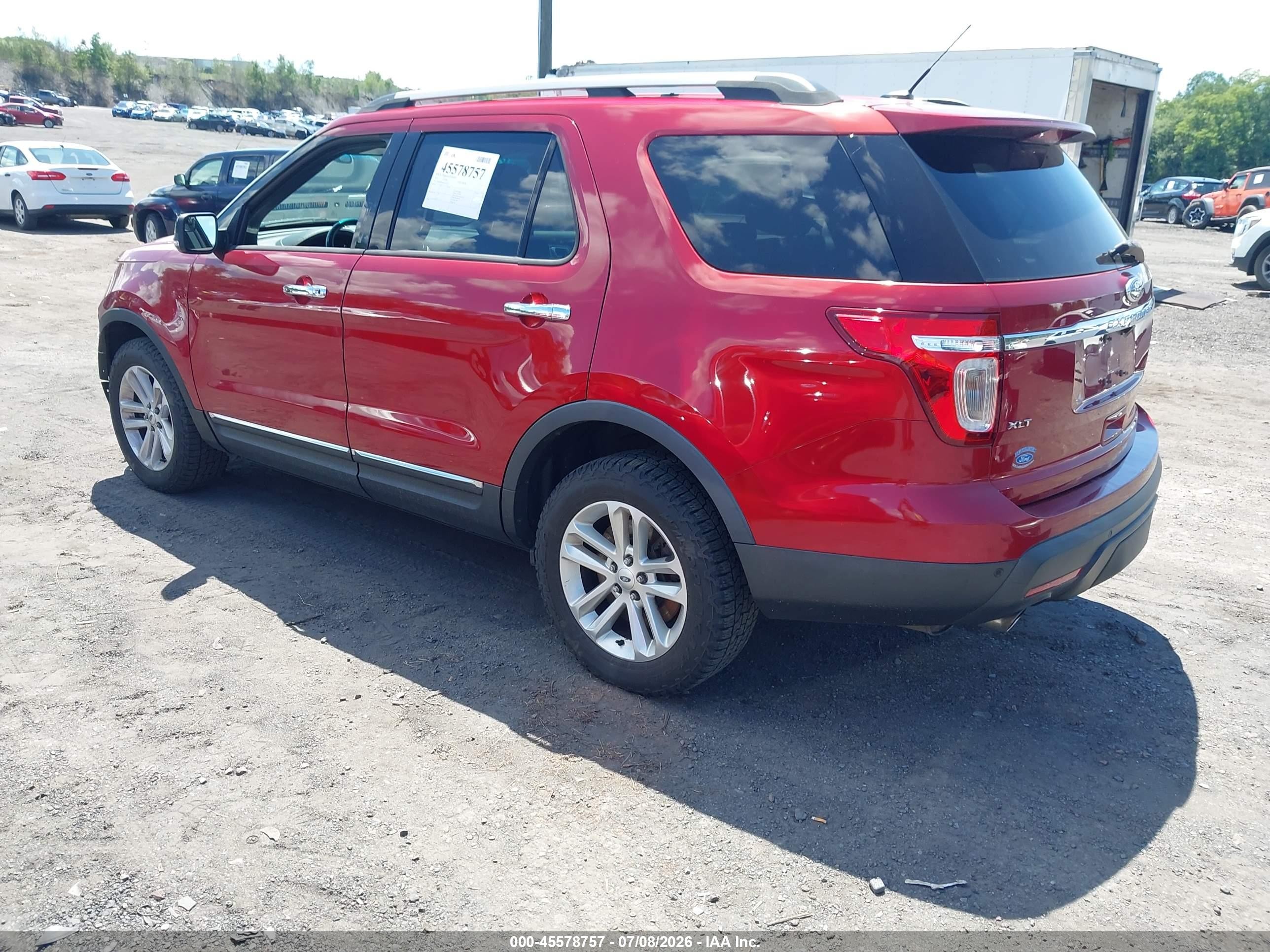2013 Ford Explorer Xlt Красный vin: 1FM5K8D86DGC09105