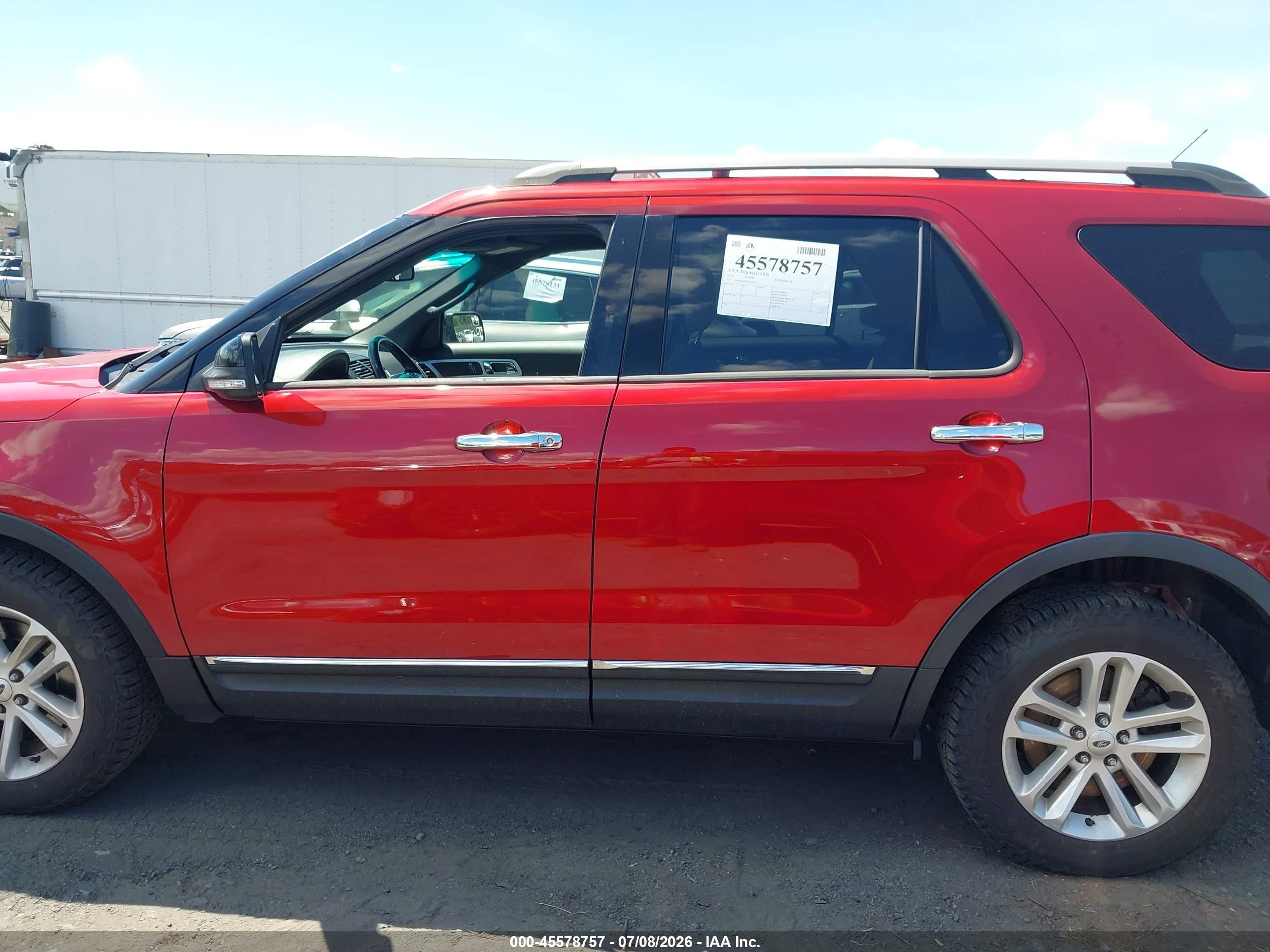 2013 Ford Explorer Xlt Красный vin: 1FM5K8D86DGC09105