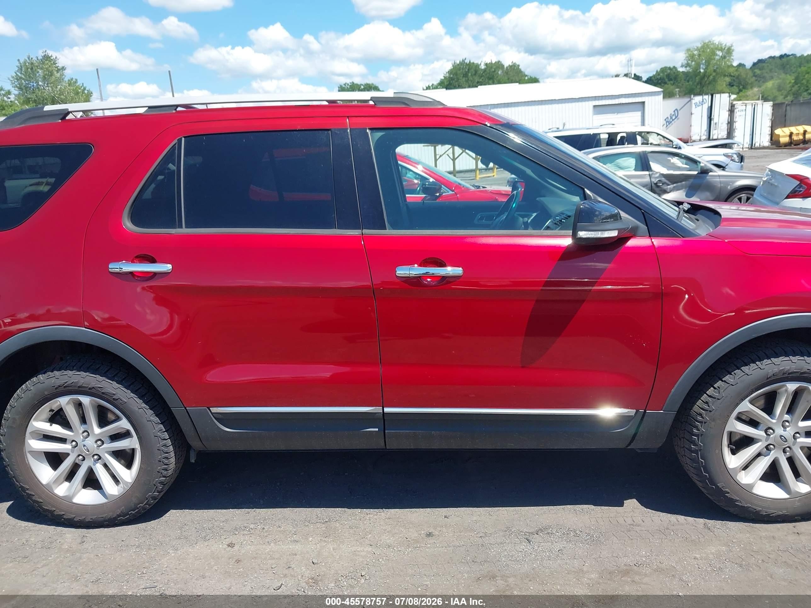 2013 Ford Explorer Xlt Красный vin: 1FM5K8D86DGC09105
