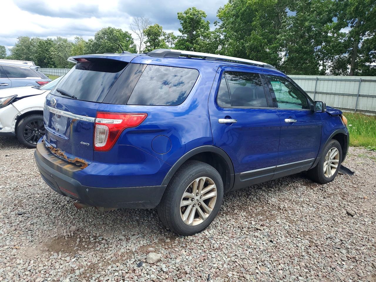 2013 Ford Explorer Xlt Blue vin: 1FM5K8D86DGC13350
