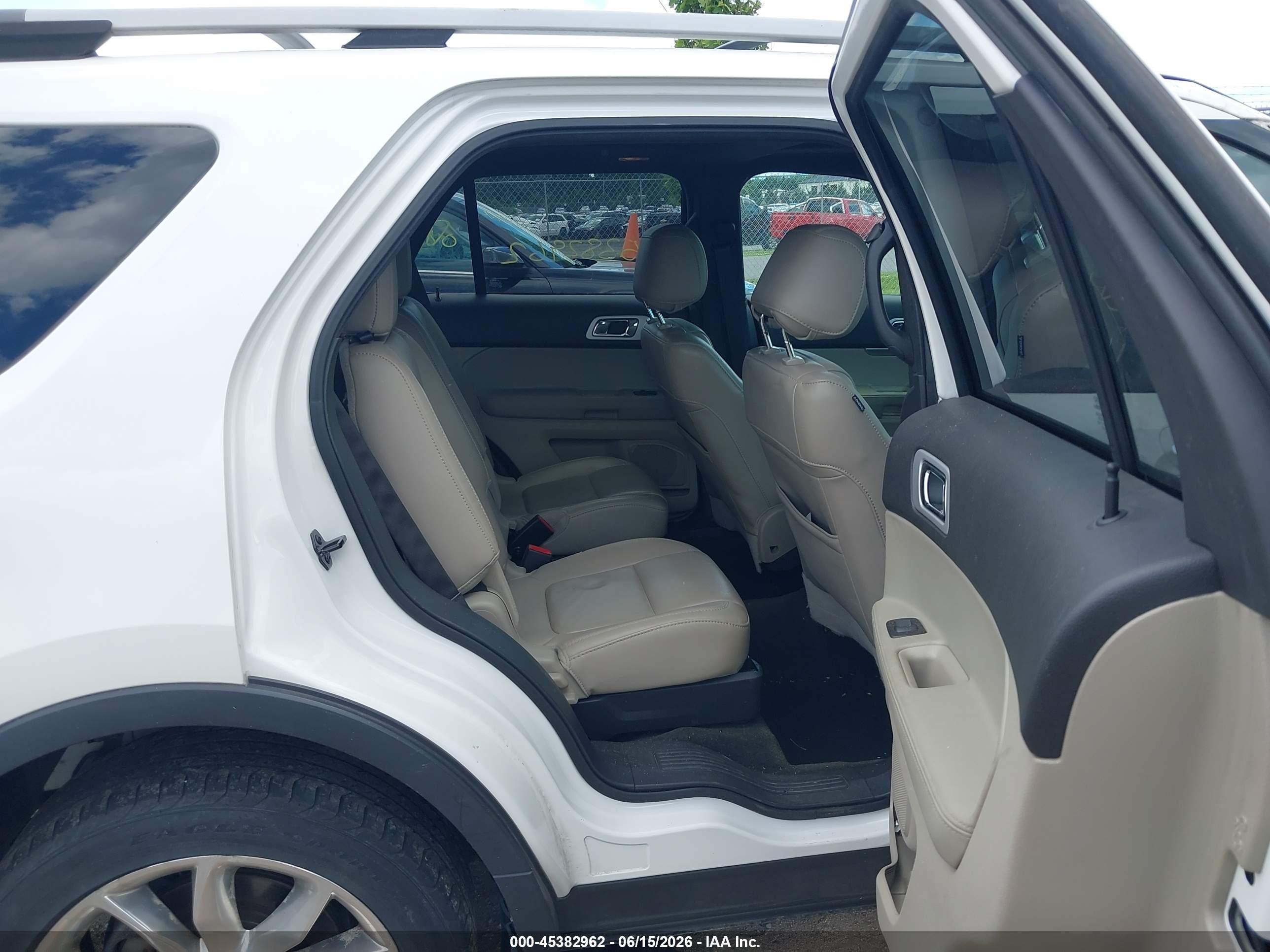2013 Ford Explorer Xlt White vin: 1FM5K8D86DGC23666