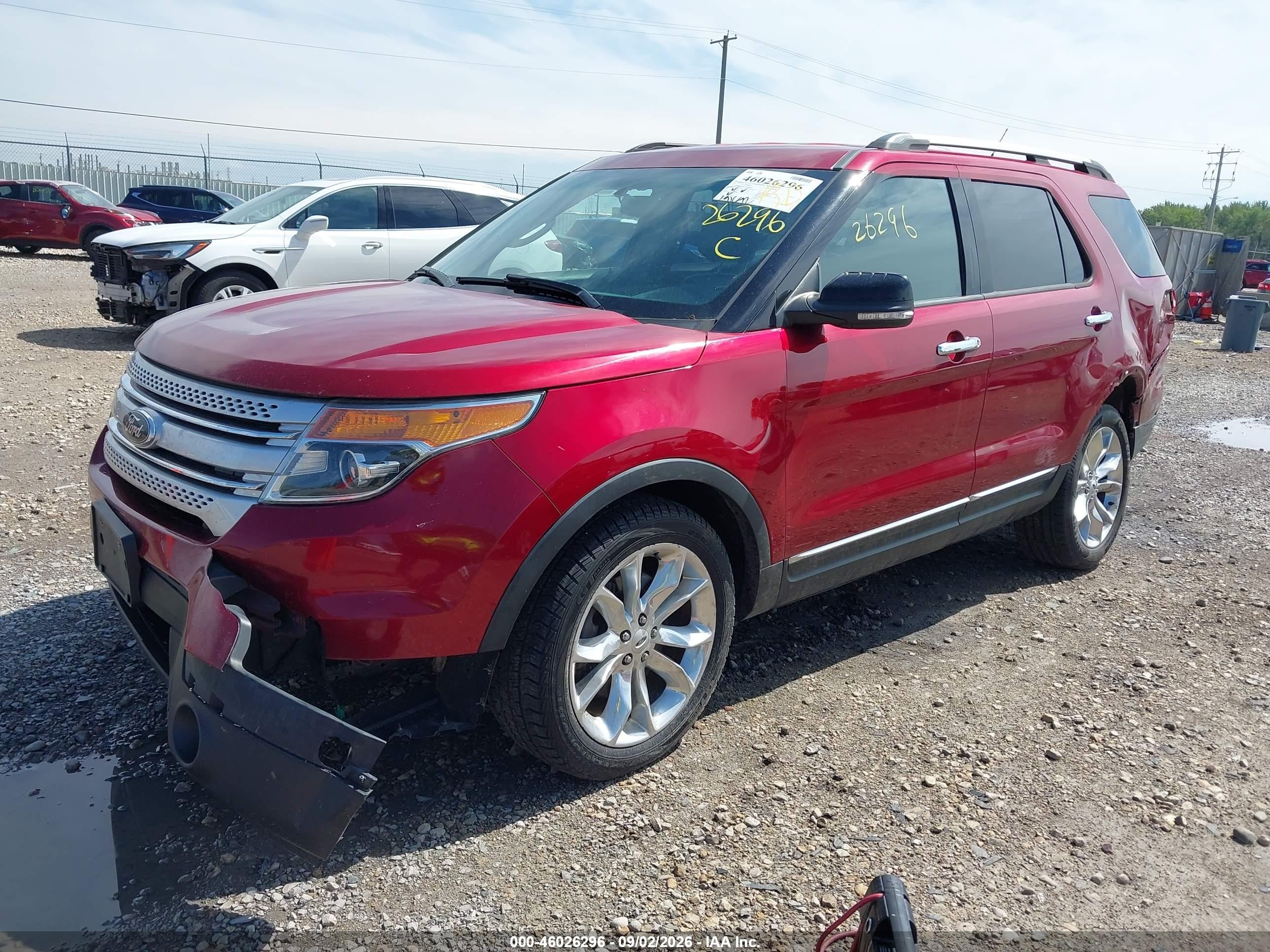2013 Ford Explorer Xlt Burgundy vin: 1FM5K8D86DGC39446