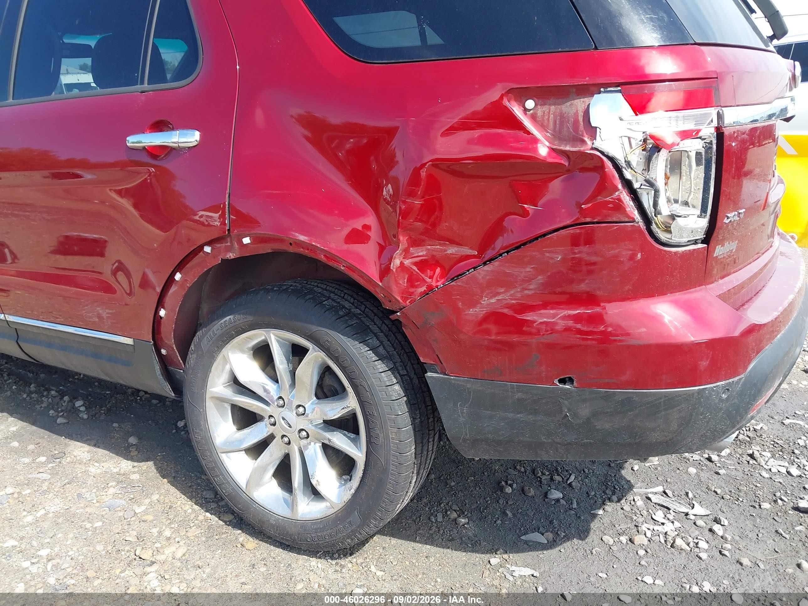 2013 Ford Explorer Xlt Burgundy vin: 1FM5K8D86DGC39446