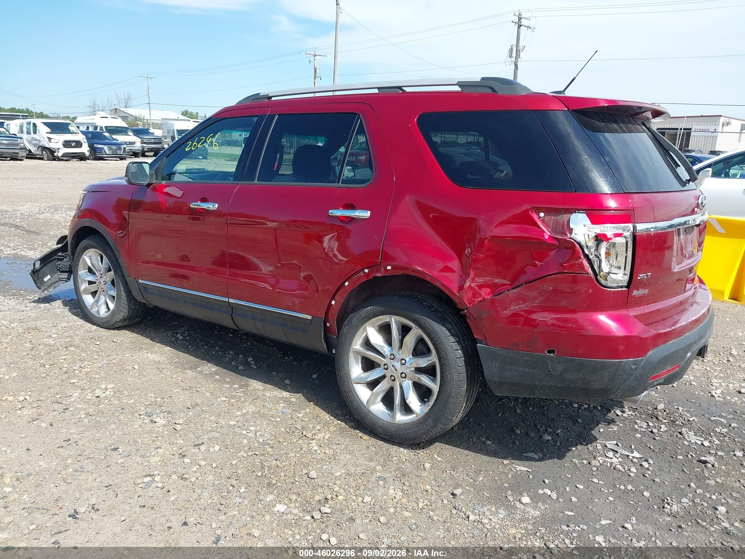 2013 Ford Explorer Xlt Burgundy vin: 1FM5K8D86DGC39446