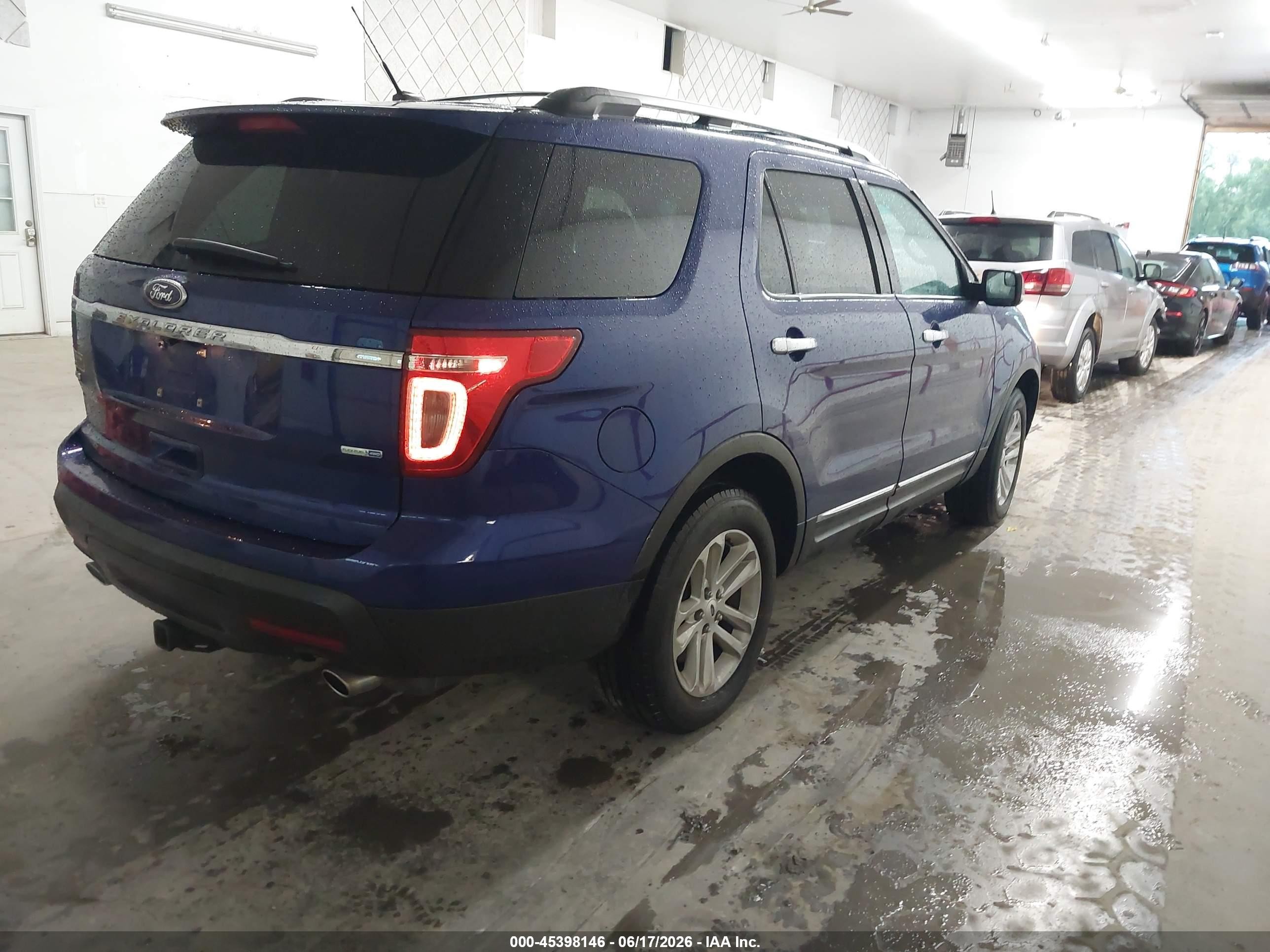 2013 Ford Explorer Xlt Blue vin: 1FM5K8D86DGC41214