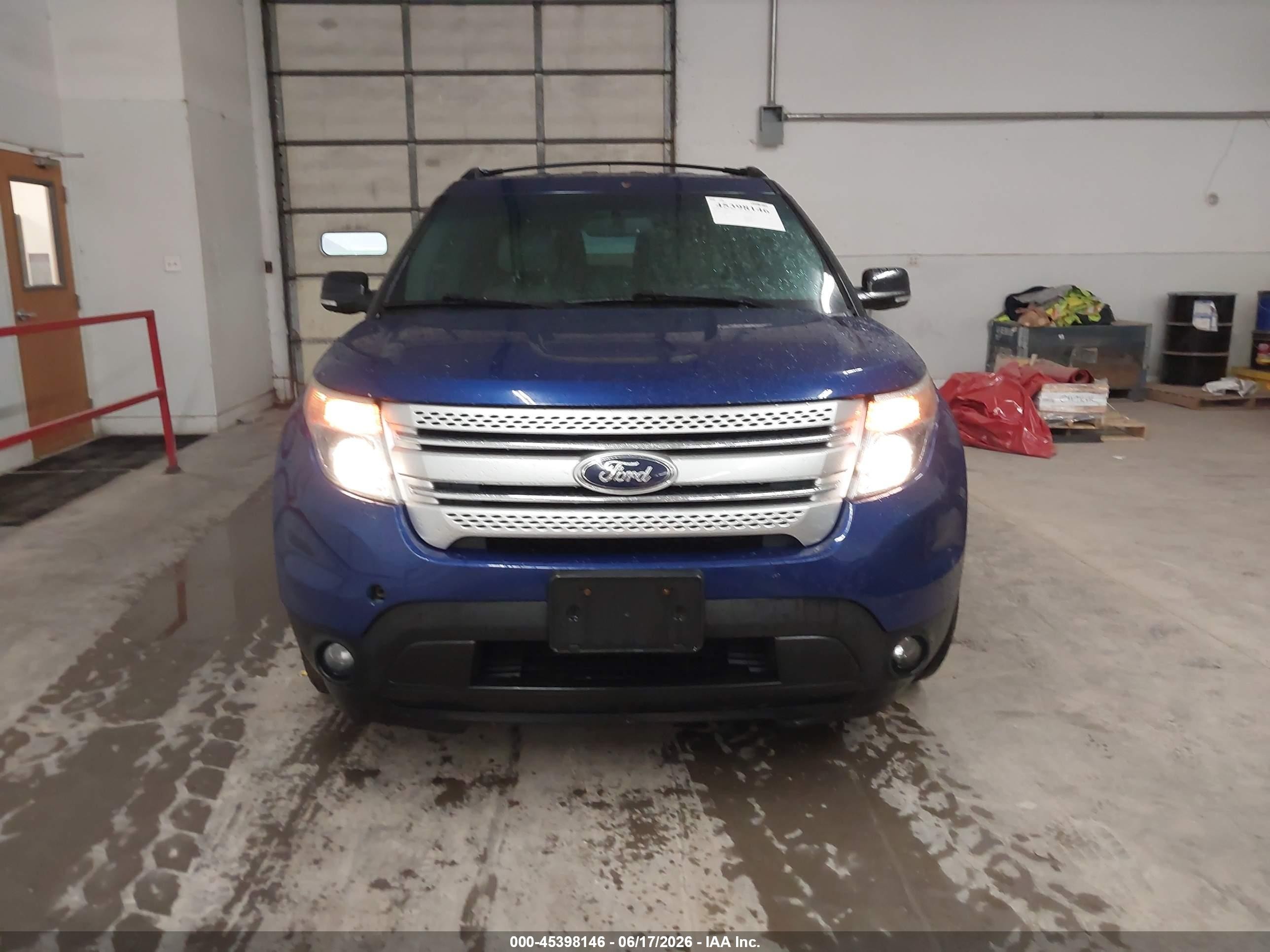 2013 Ford Explorer Xlt Blue vin: 1FM5K8D86DGC41214