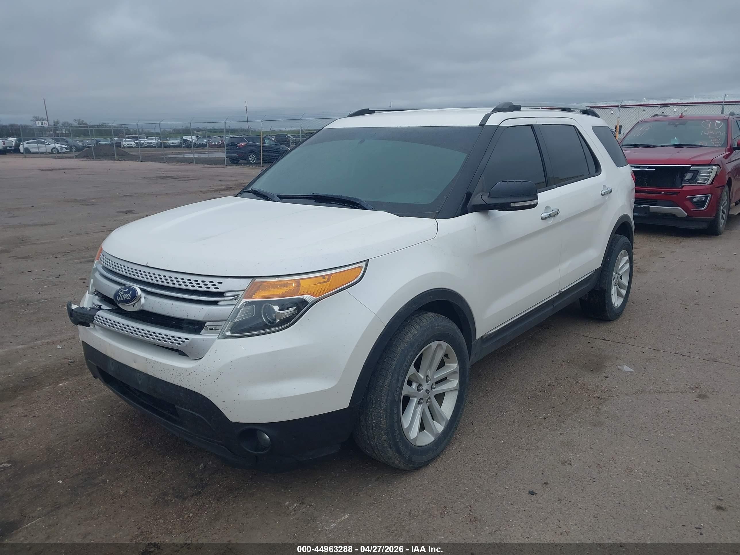 2013 Ford Explorer Xlt White vin: 1FM5K8D86DGC80806