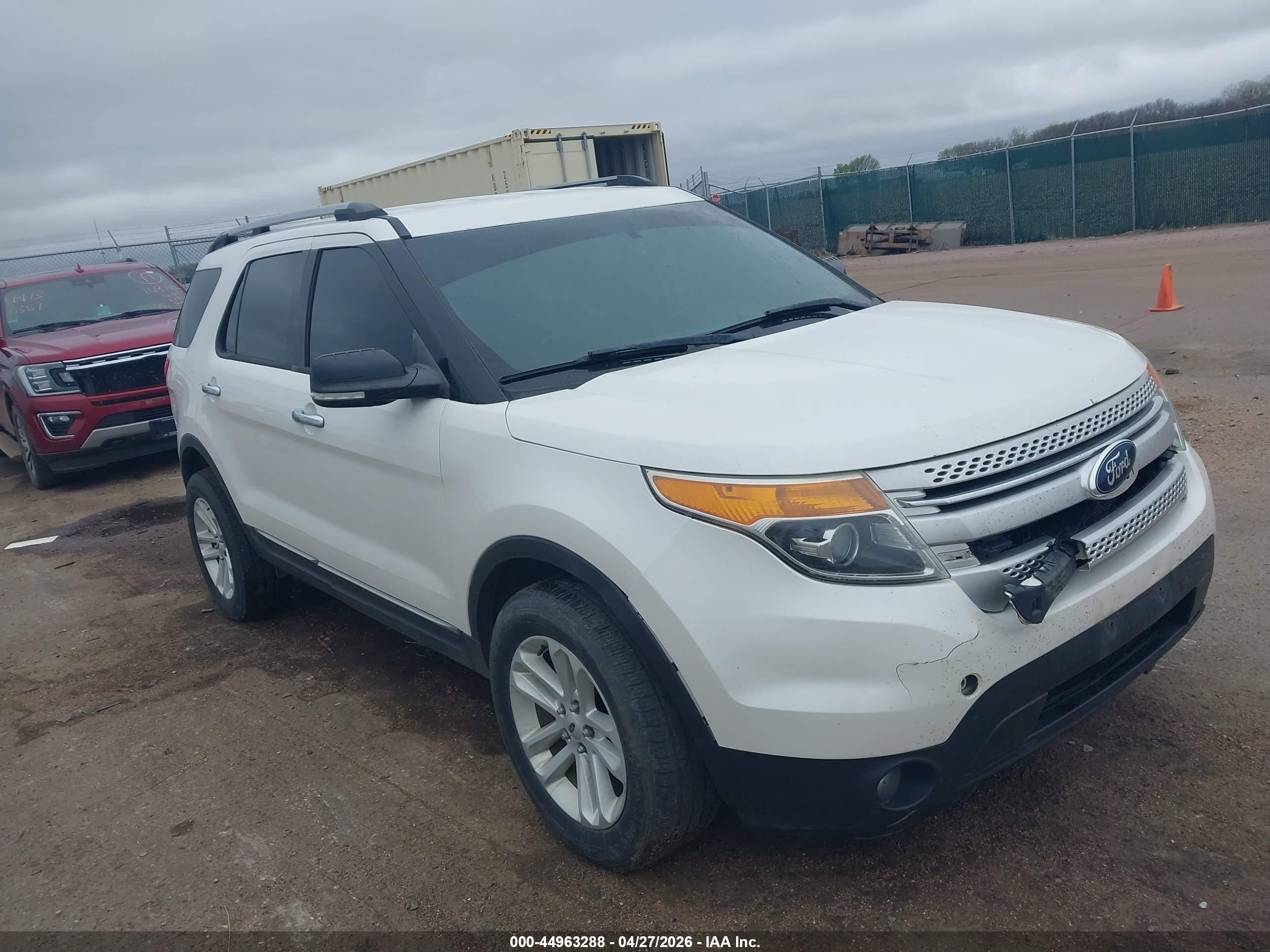 2013 Ford Explorer Xlt White vin: 1FM5K8D86DGC80806