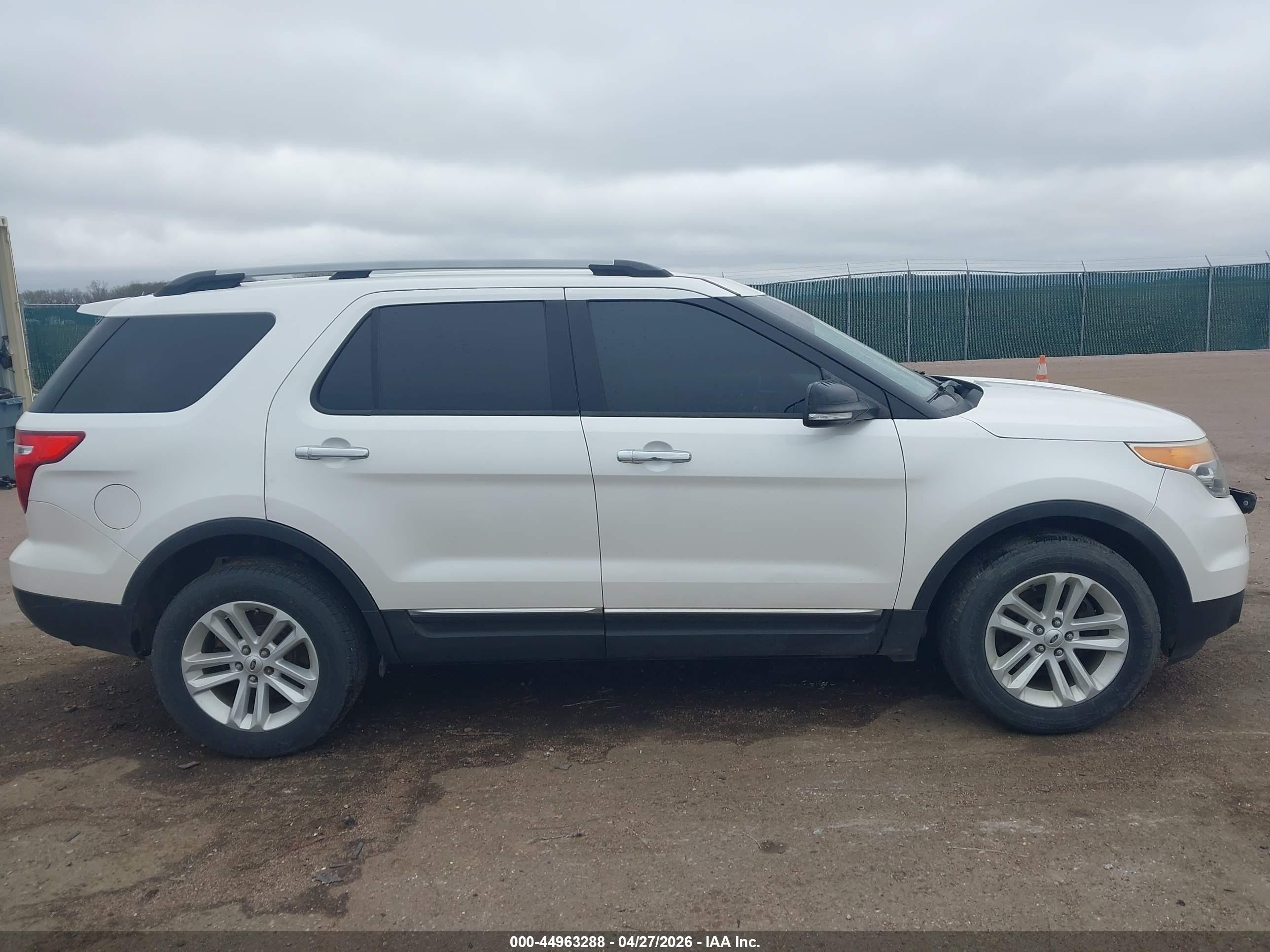2013 Ford Explorer Xlt White vin: 1FM5K8D86DGC80806