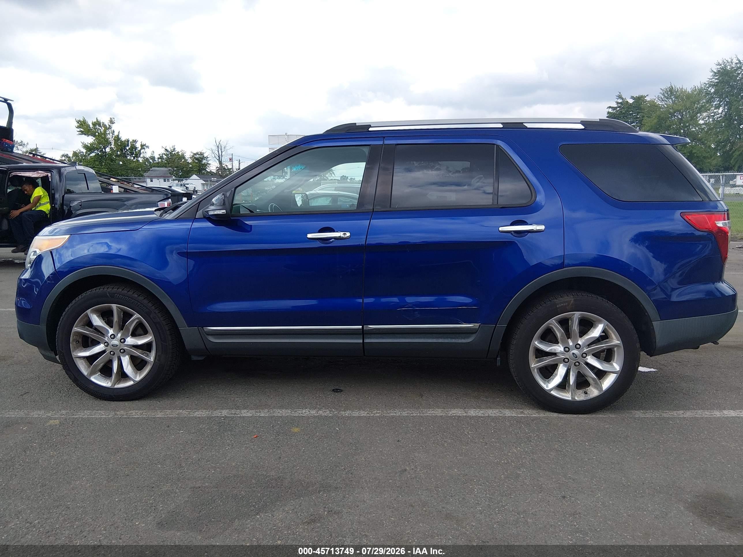 2014 Ford Explorer Xlt Blue vin: 1FM5K8D86EGA10735