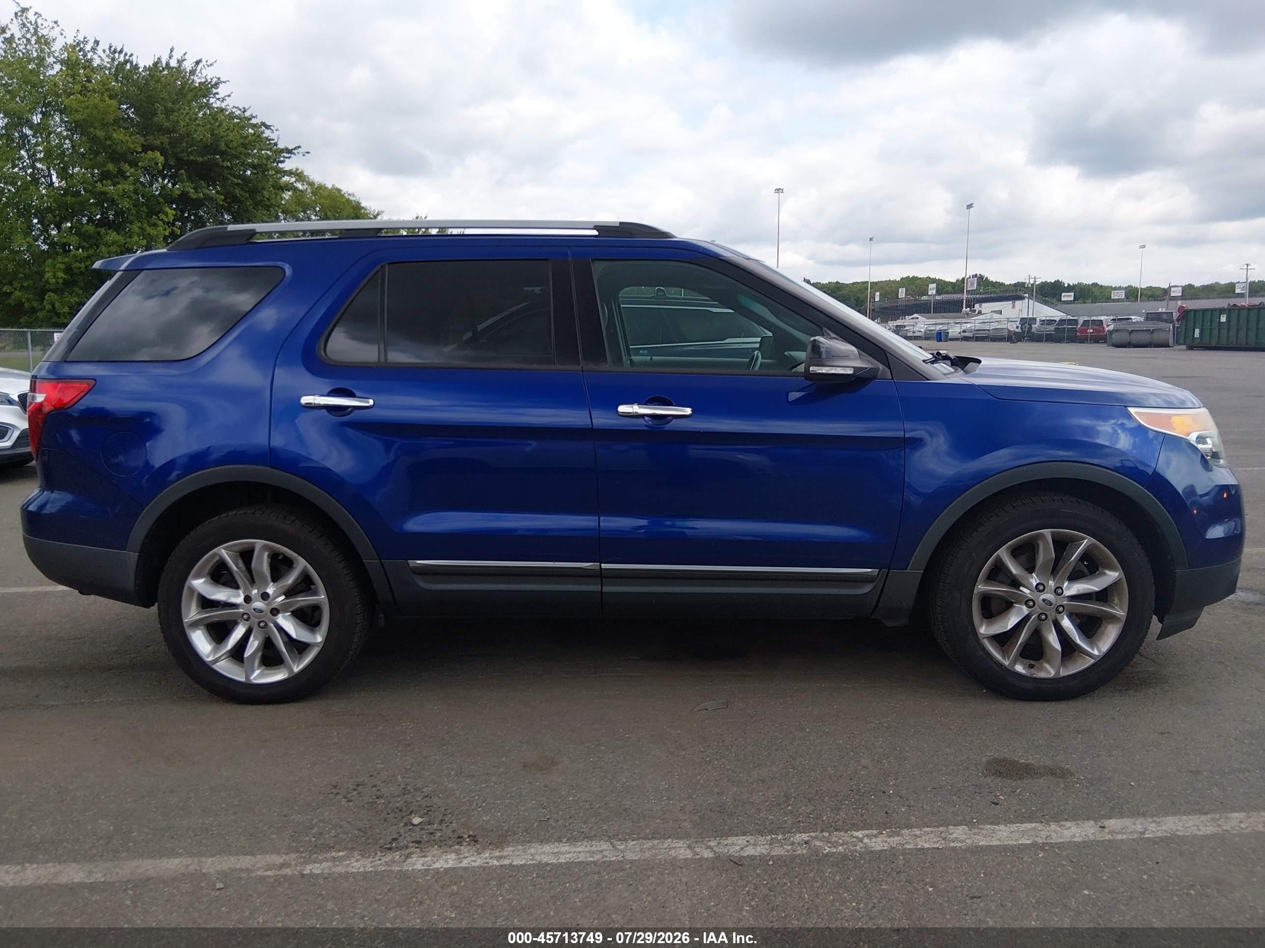 2014 Ford Explorer Xlt Blue vin: 1FM5K8D86EGA10735