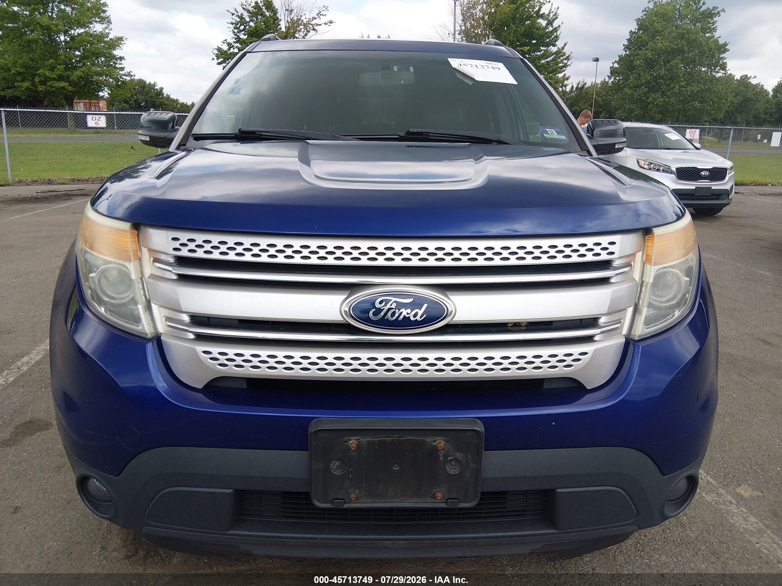 2014 Ford Explorer Xlt Blue vin: 1FM5K8D86EGA10735