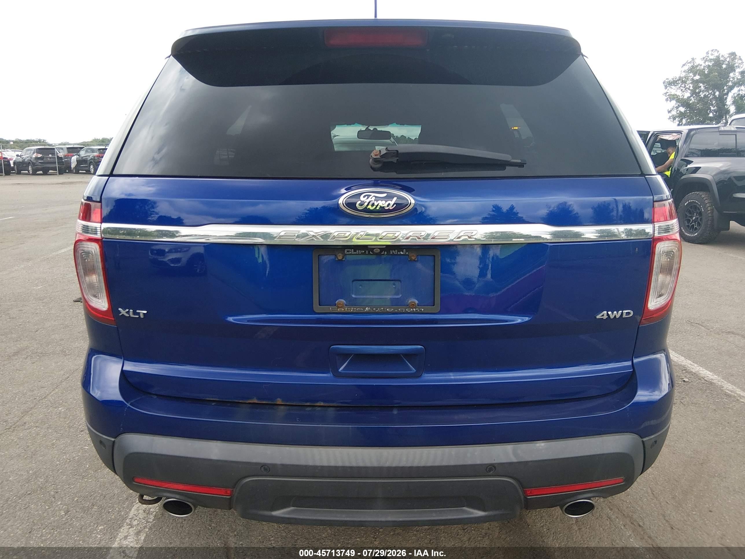 2014 Ford Explorer Xlt Blue vin: 1FM5K8D86EGA10735